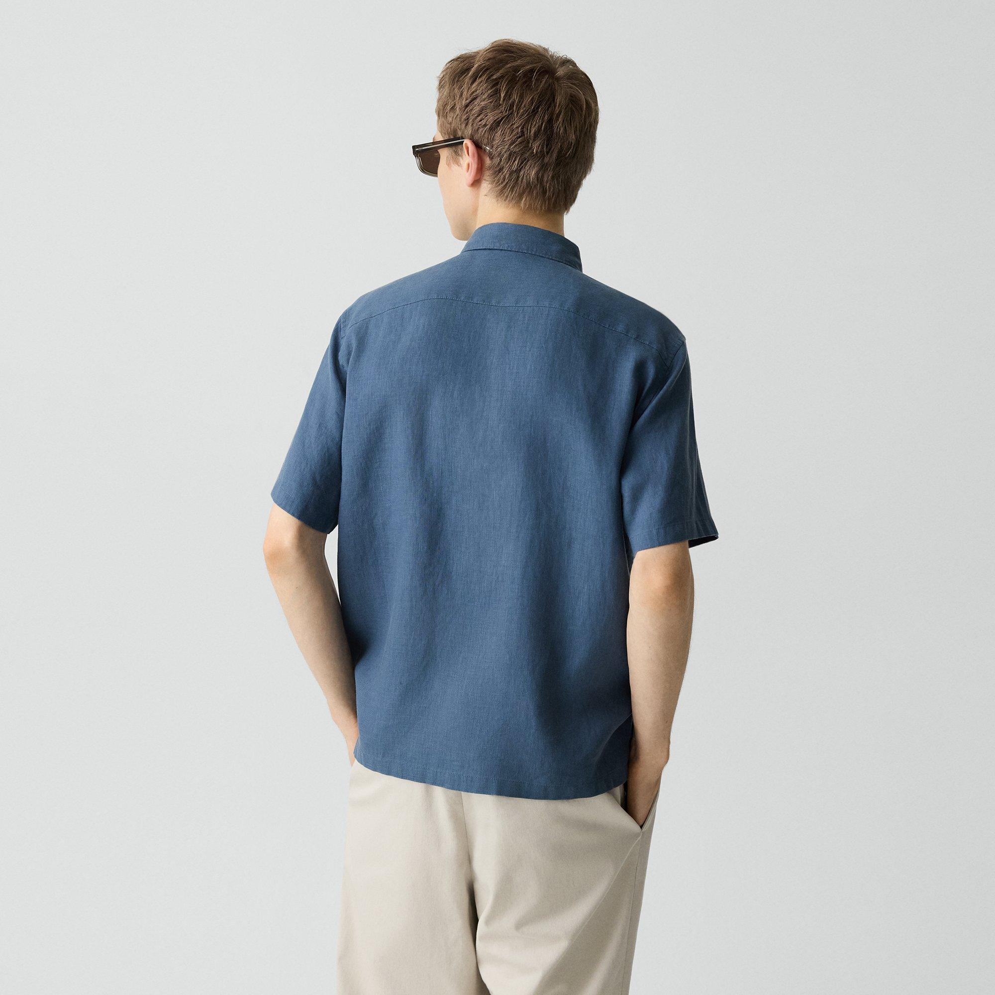 Irving Short-Sleeve Shirt in Relaxed Linen
