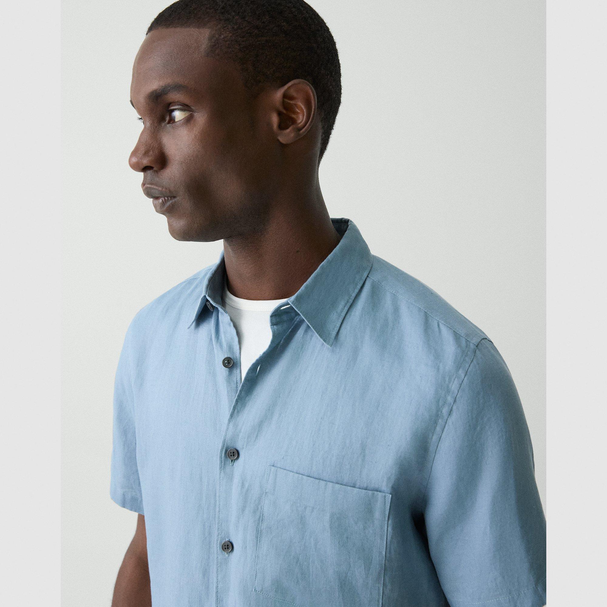 Irving Short-Sleeve Shirt in Relaxed Linen