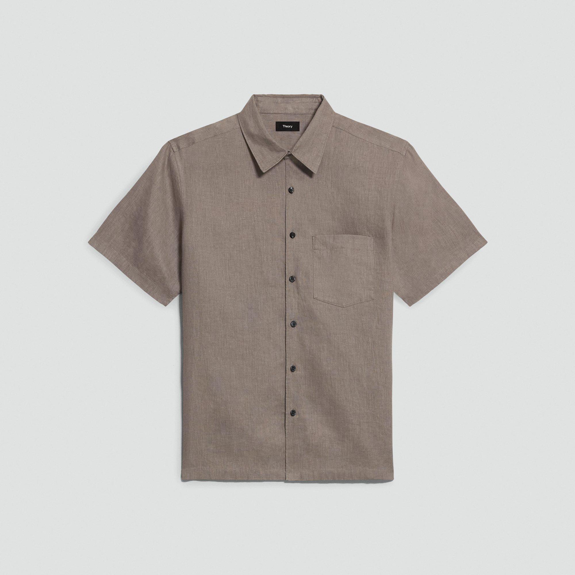 Irving Short-Sleeve Shirt in Relaxed Linen