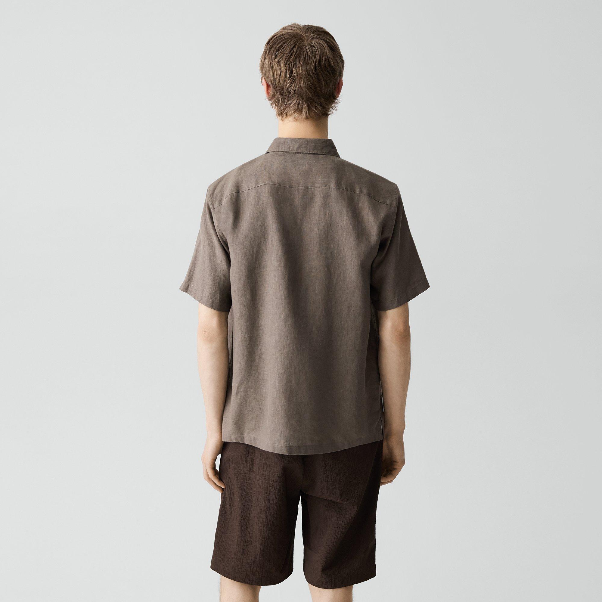 Irving Short-Sleeve Shirt in Relaxed Linen