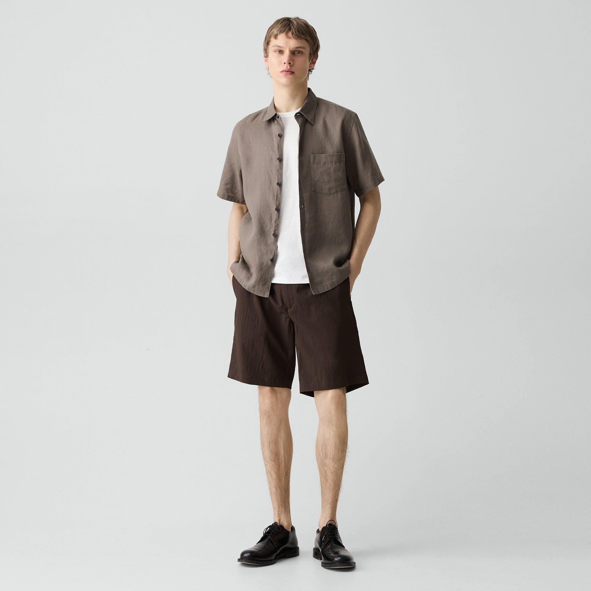 Irving Short-Sleeve Shirt in Relaxed Linen