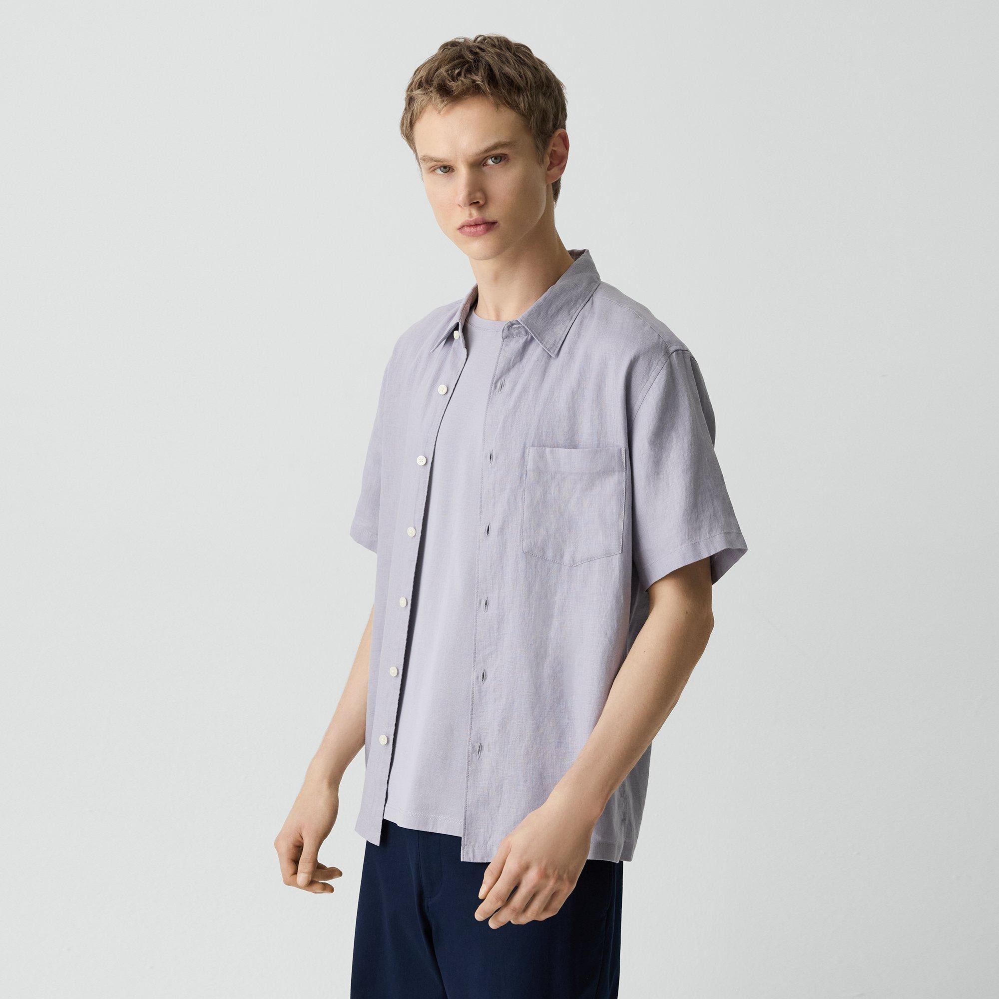 Irving Short-Sleeve Shirt in Relaxed Linen