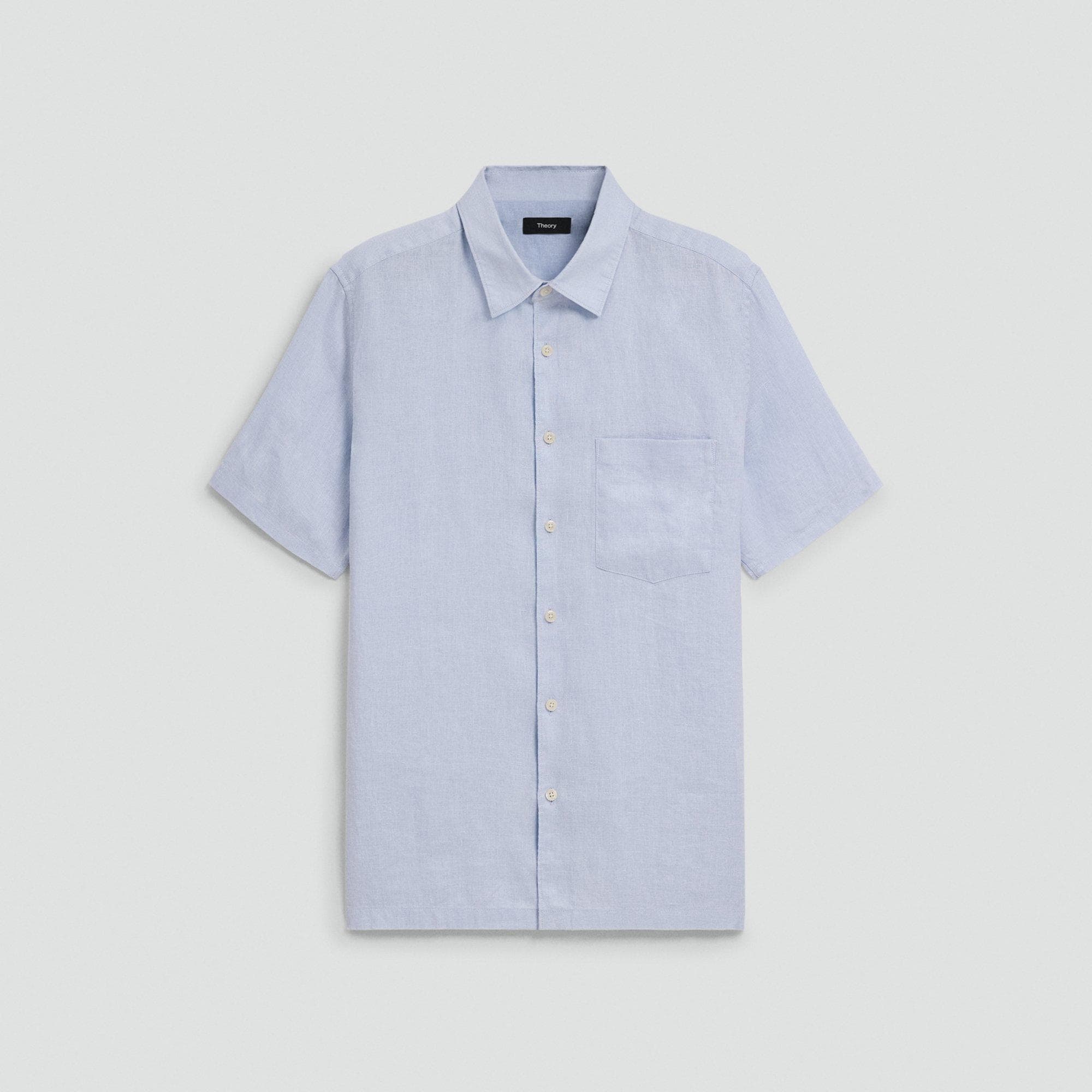 Irving Short-Sleeve Shirt in Relaxed Linen