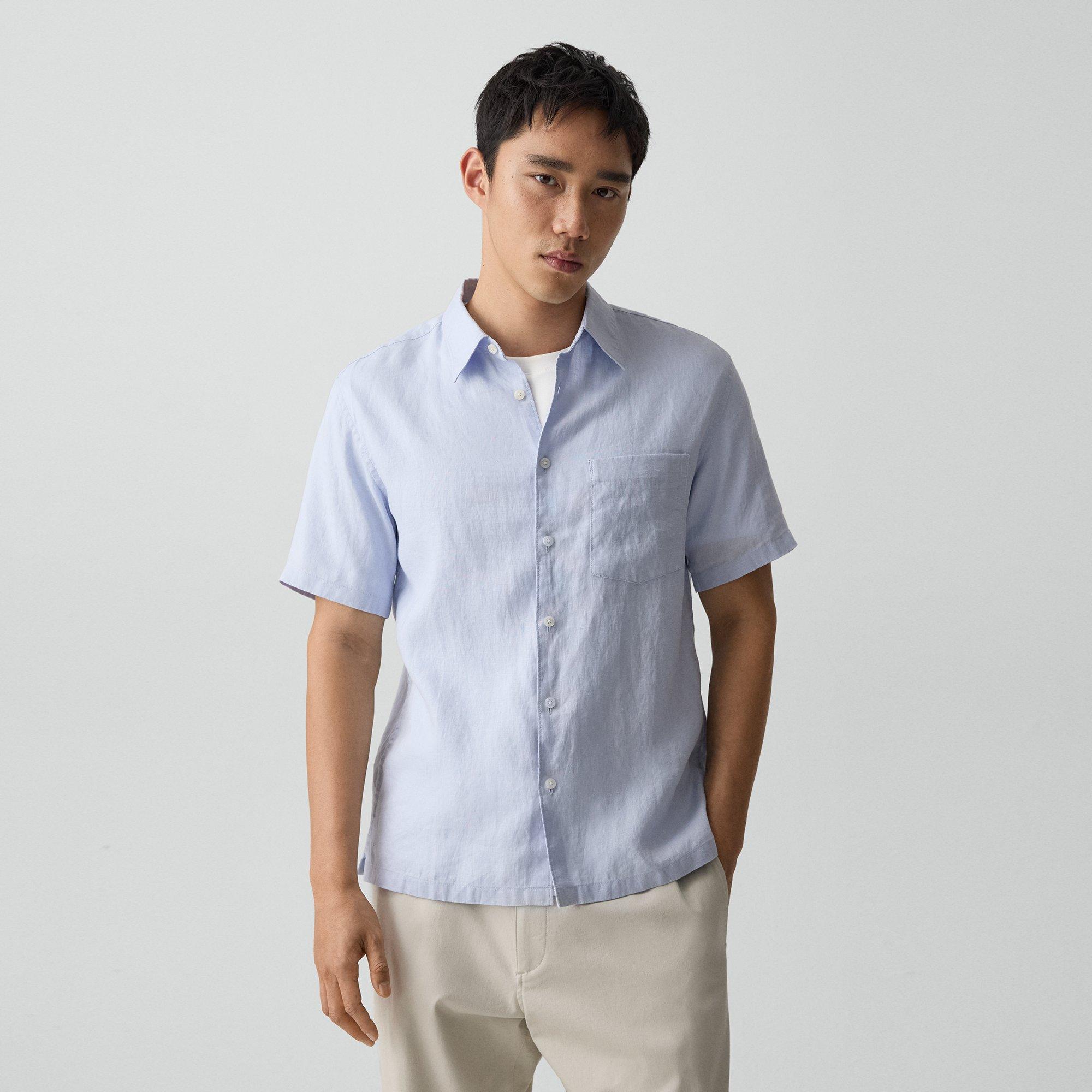 Irving Short-Sleeve Shirt in Relaxed Linen