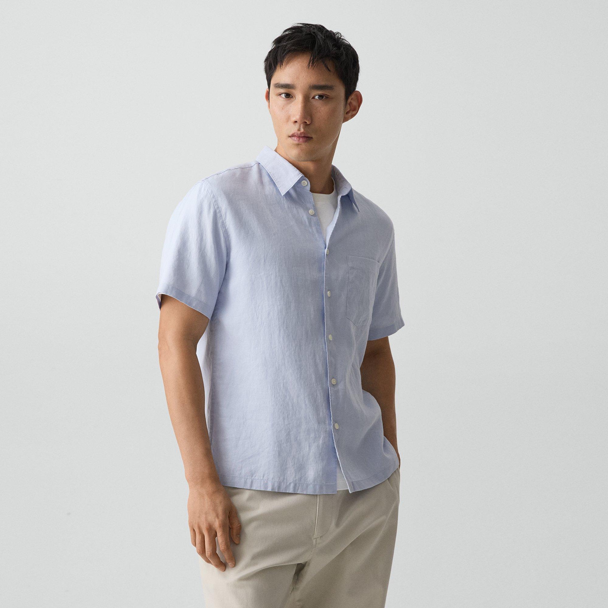 Irving Short-Sleeve Shirt in Relaxed Linen