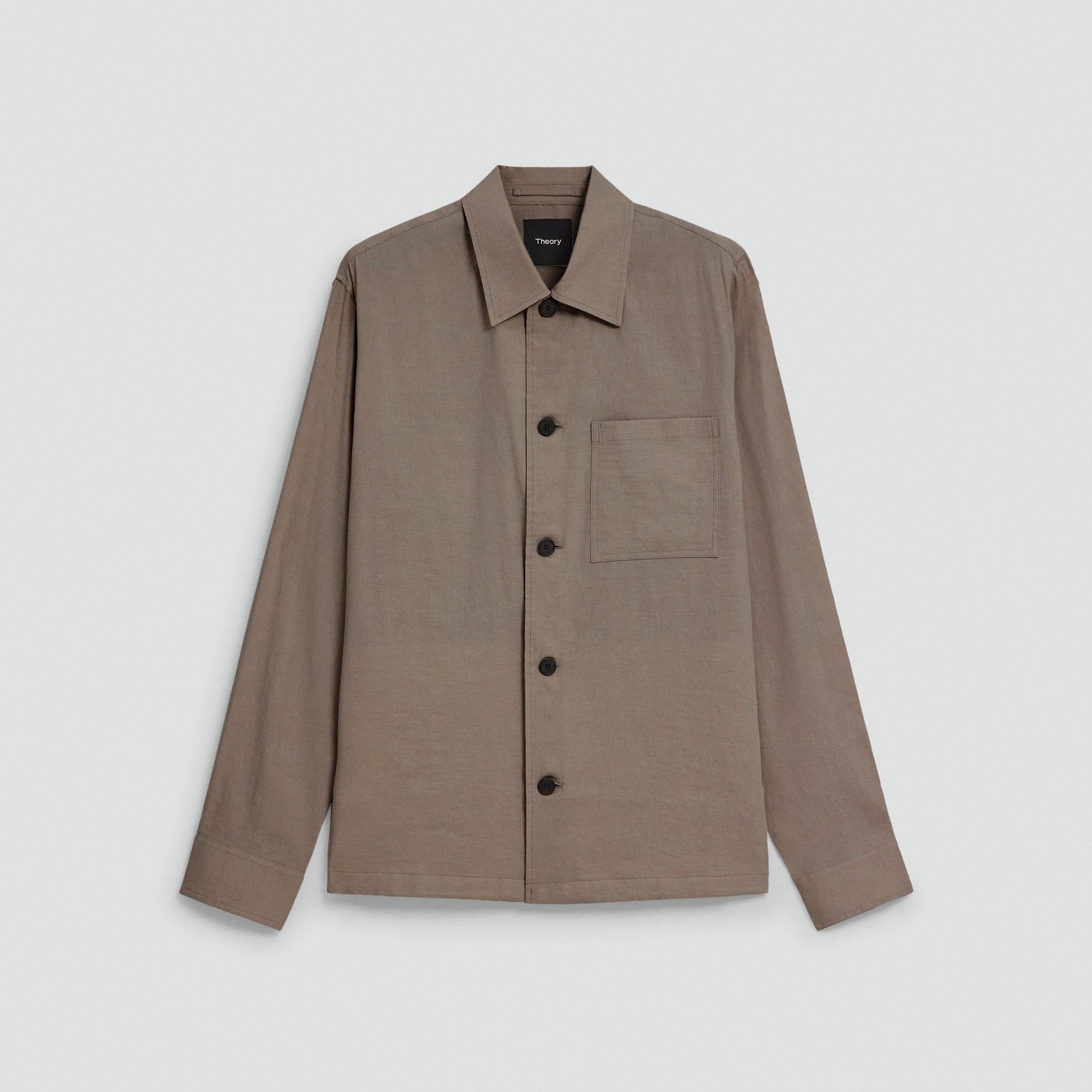 Overshirt in Good Linen from Theory - $325