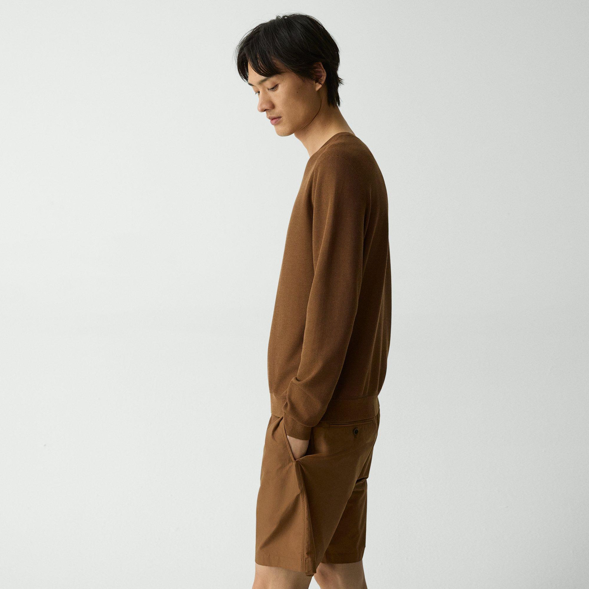 Crewneck Sweatshirt in Silk-Cotton
