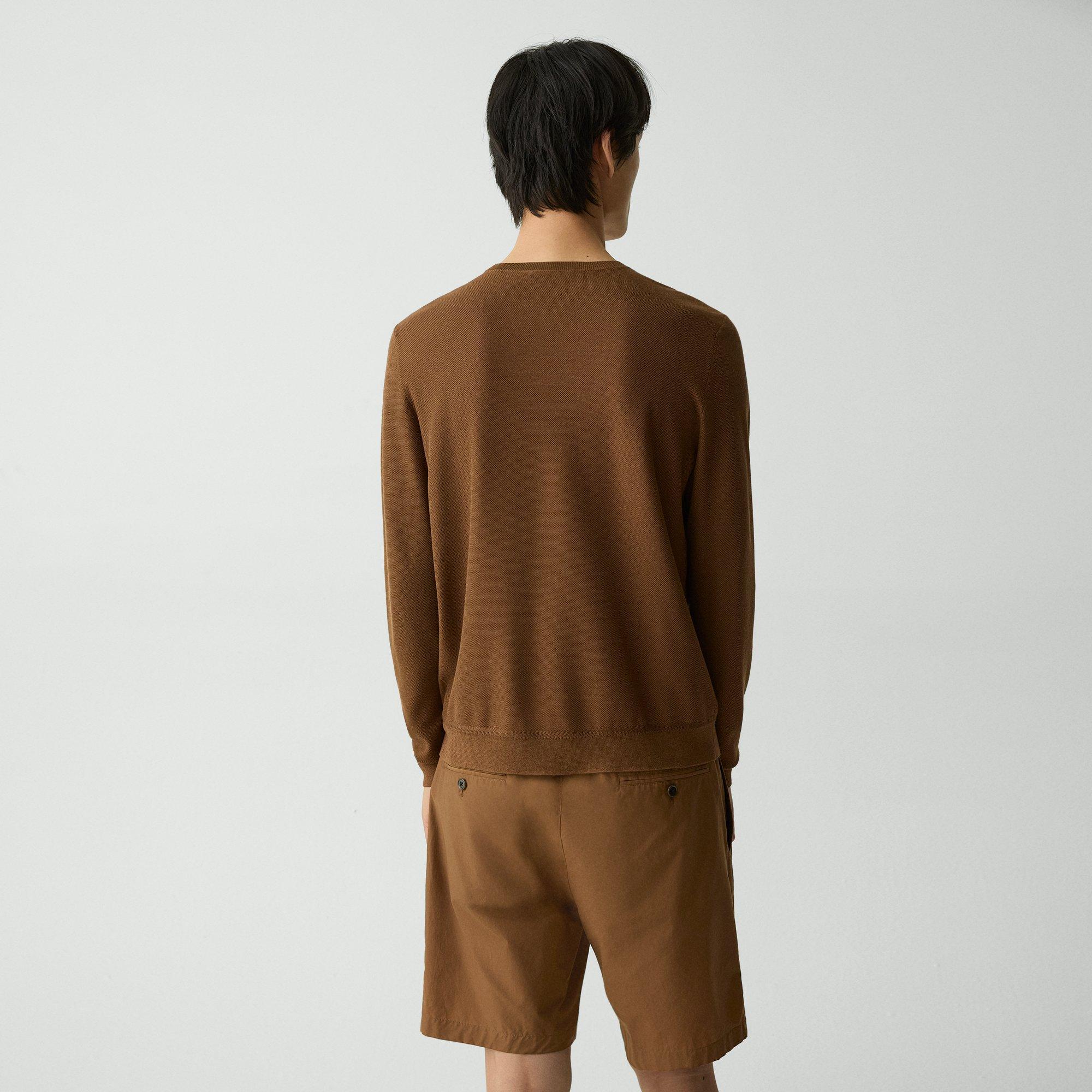 Crewneck Sweatshirt in Silk-Cotton