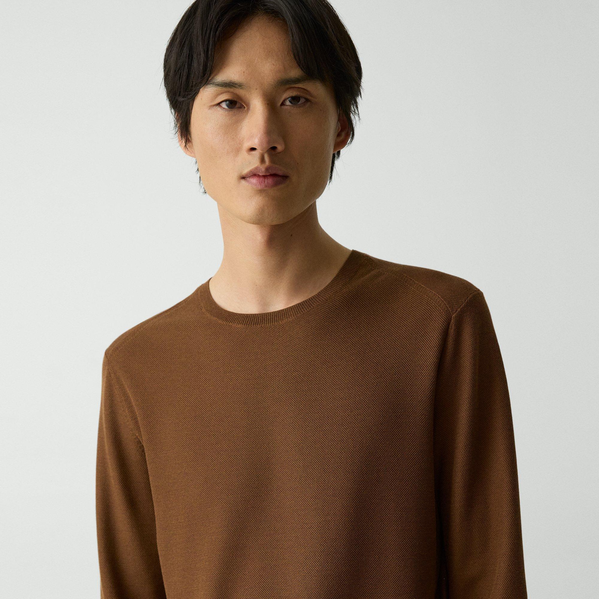 Crewneck Sweatshirt in Silk-Cotton