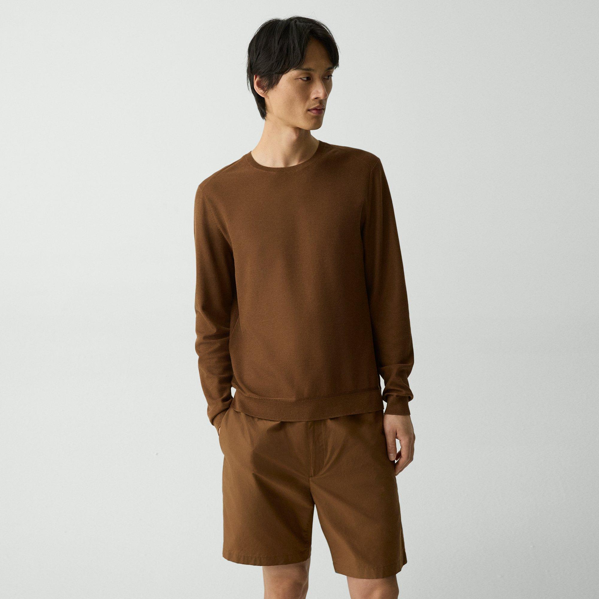 Crewneck Sweatshirt in Silk-Cotton