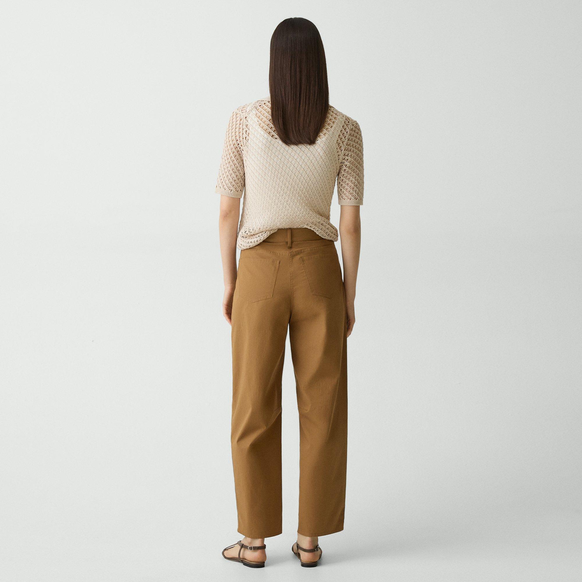 Barrel Pant in Cotton Twill