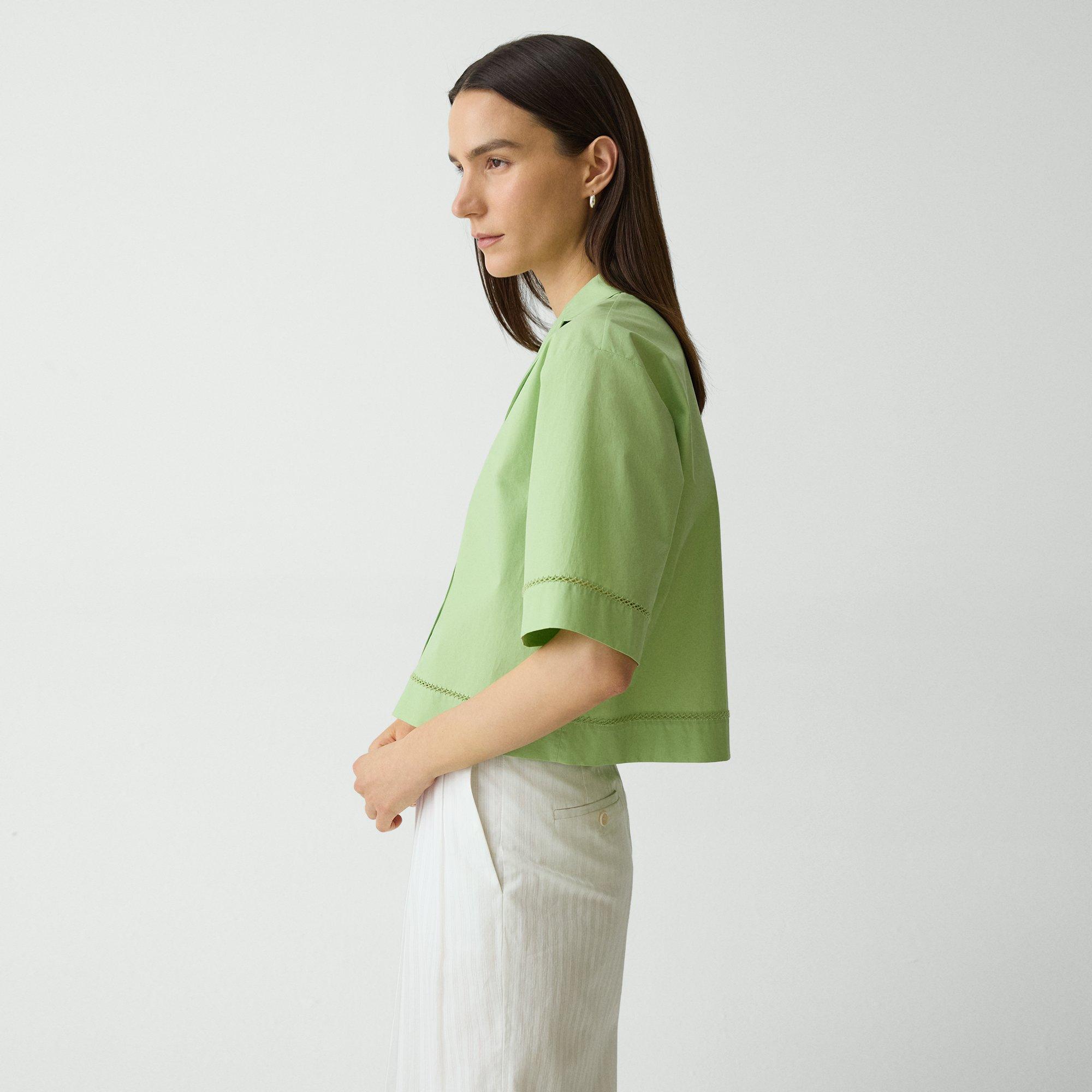 Boxy Camp Shirt in City Poplin