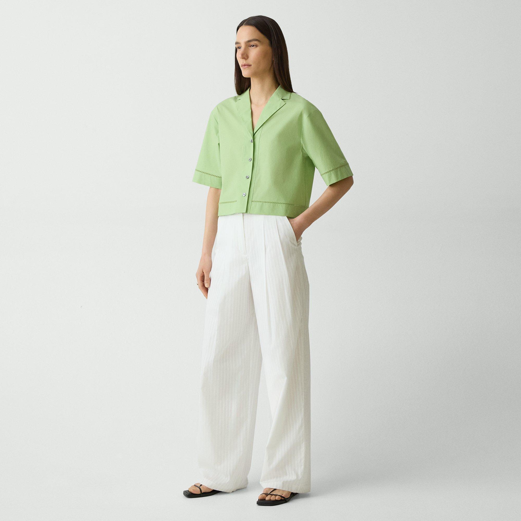 Boxy Camp Shirt in City Poplin