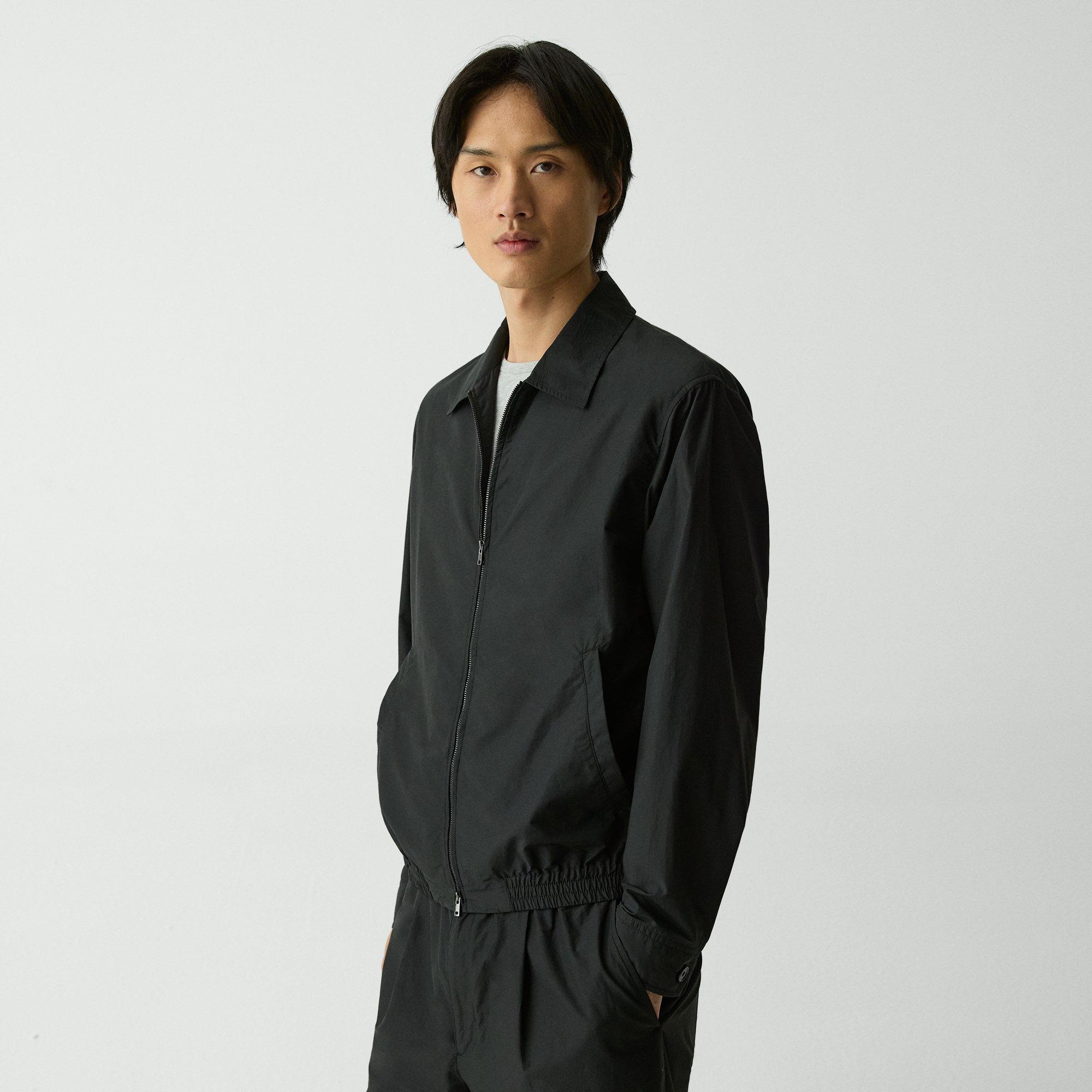 Blouson Zip Jacket in Cotton-Blend