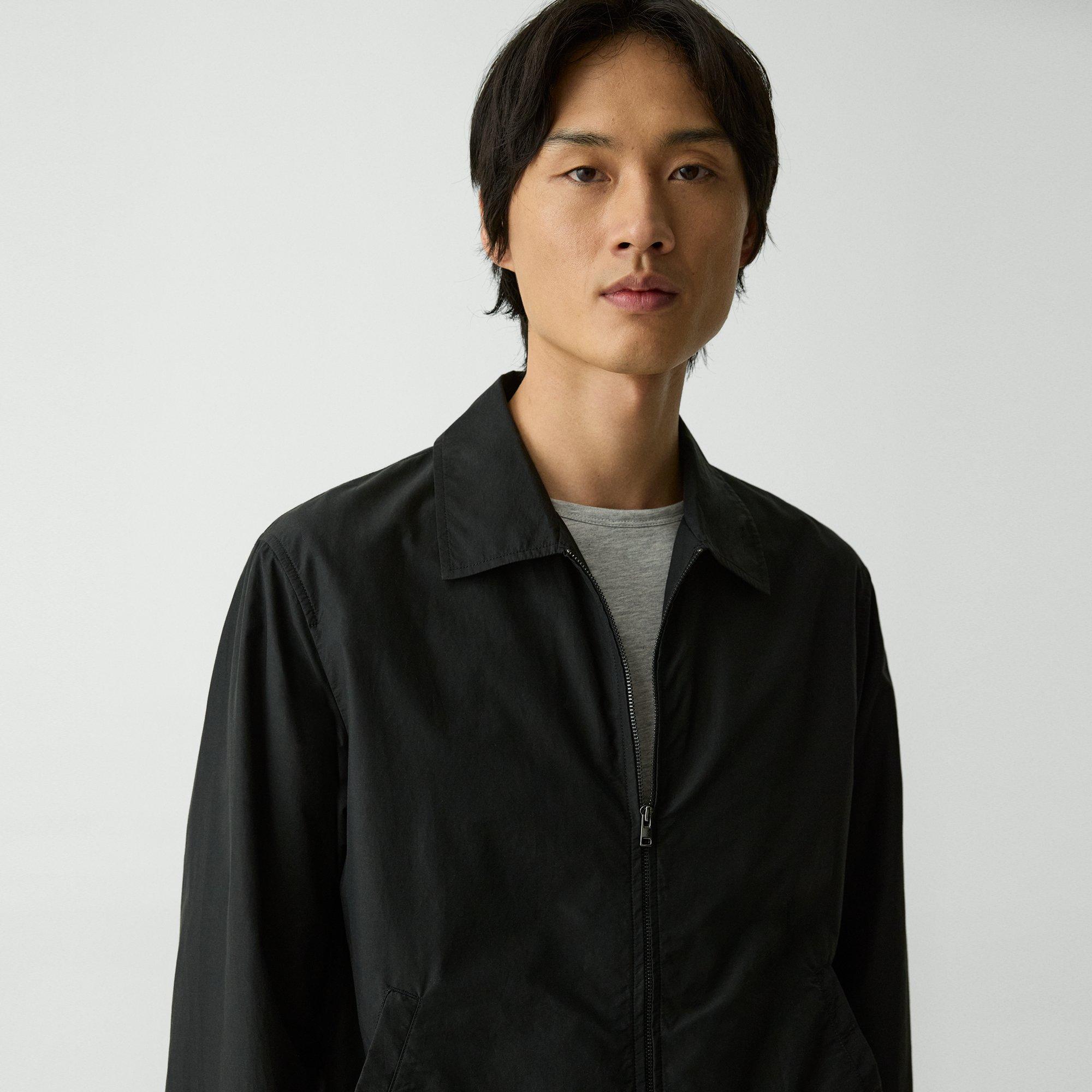 Blouson Zip Jacket in Cotton-Blend