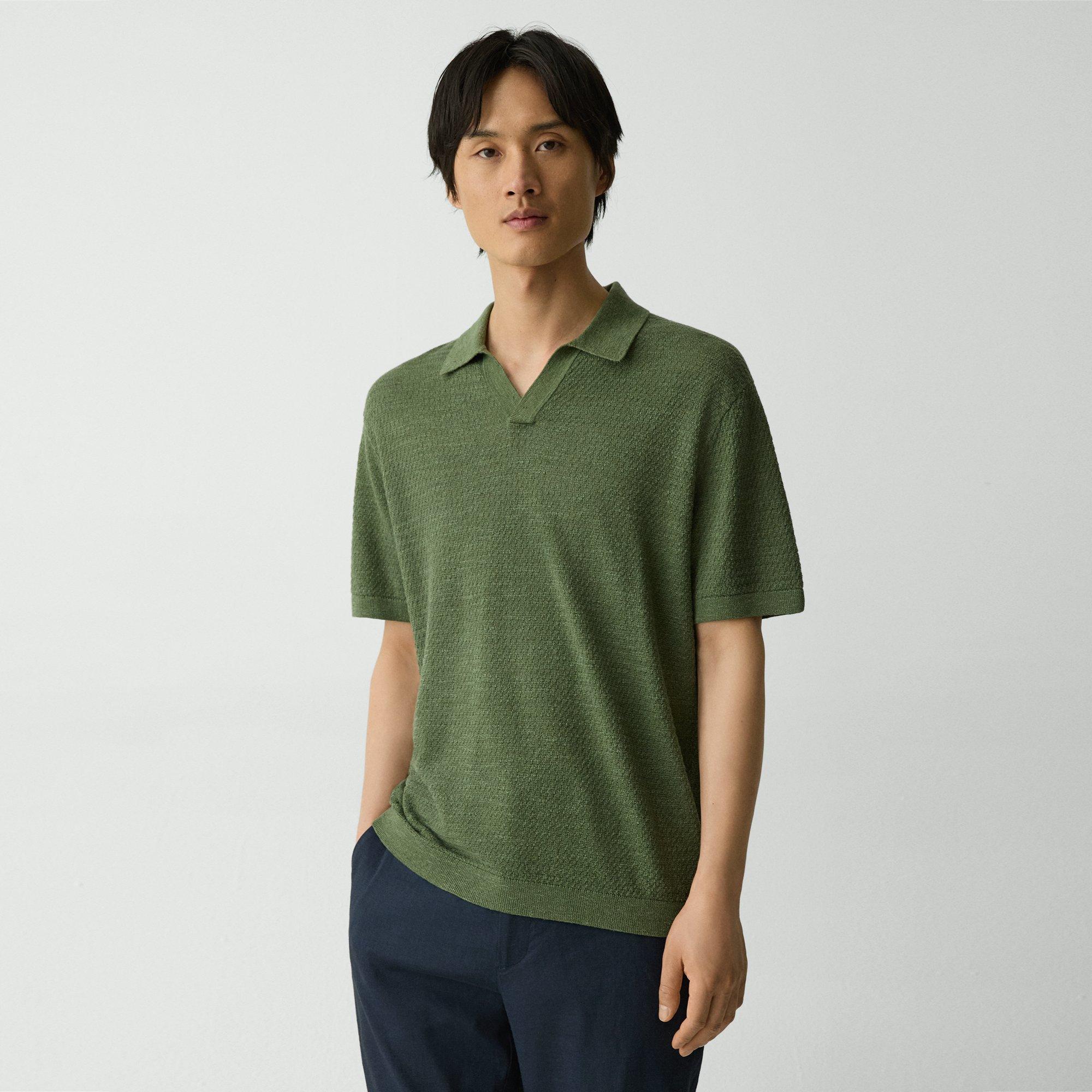 Brenan Polo Shirt in Pacific Linen