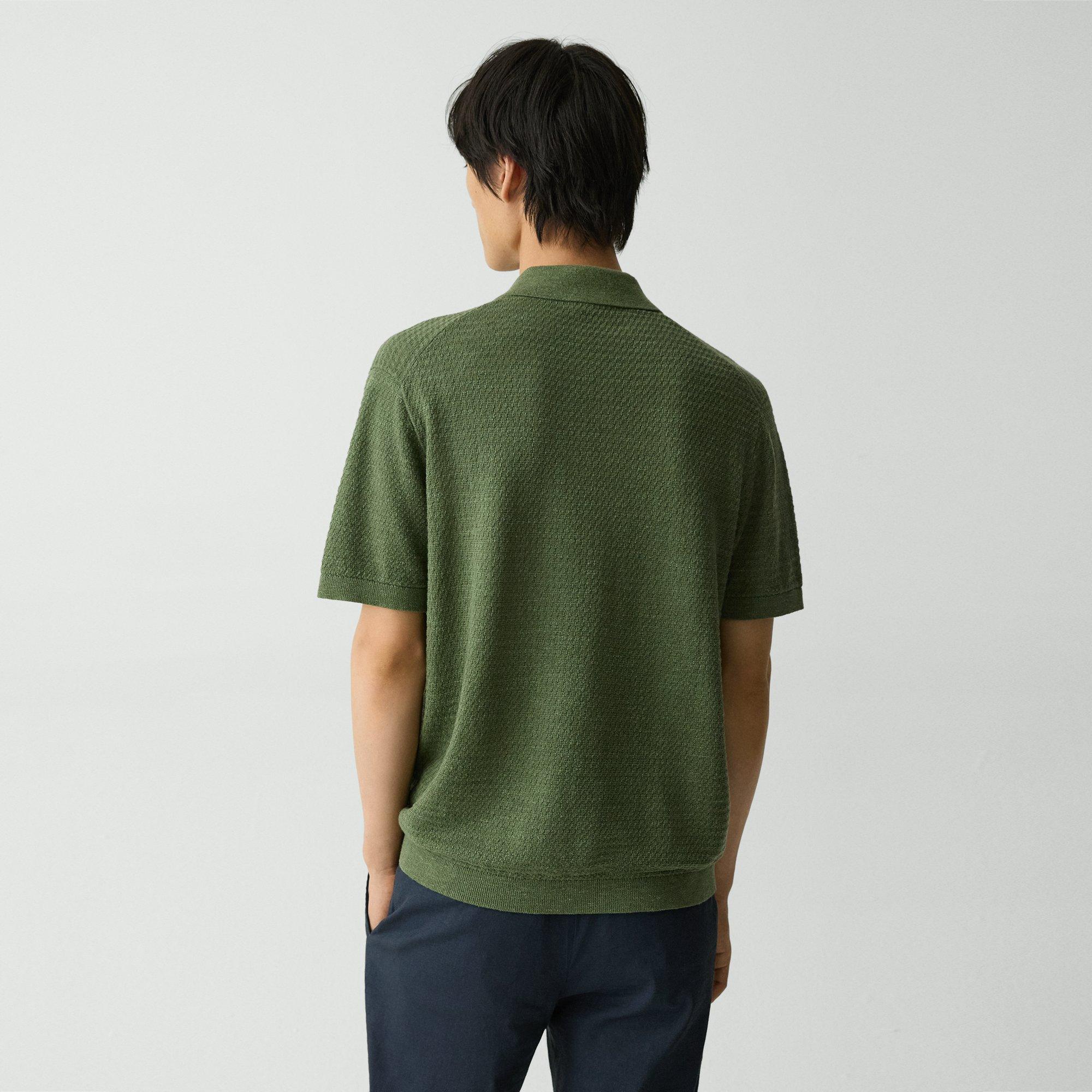 Brenan Polo Shirt in Pacific Linen