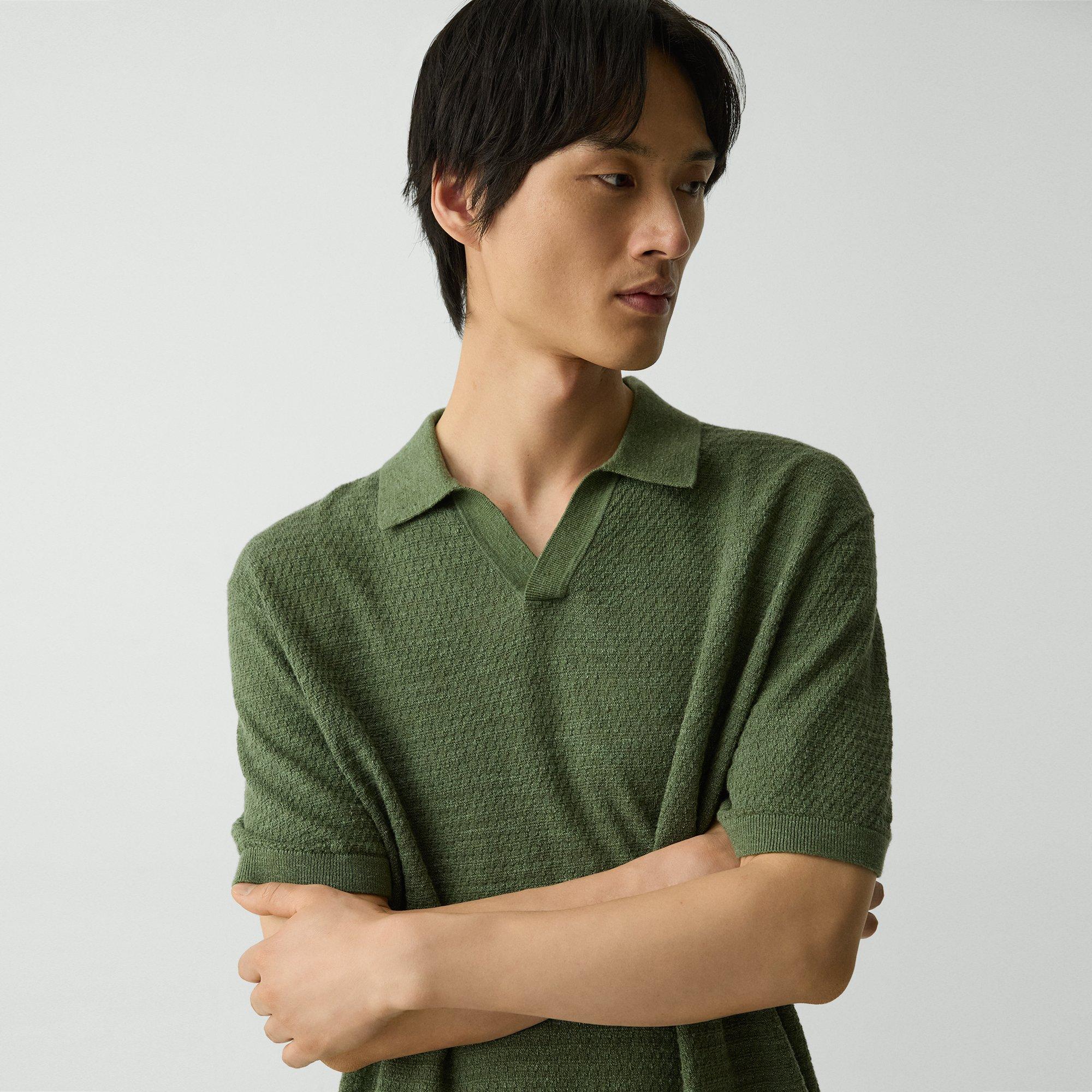 Brenan Polo Shirt in Pacific Linen