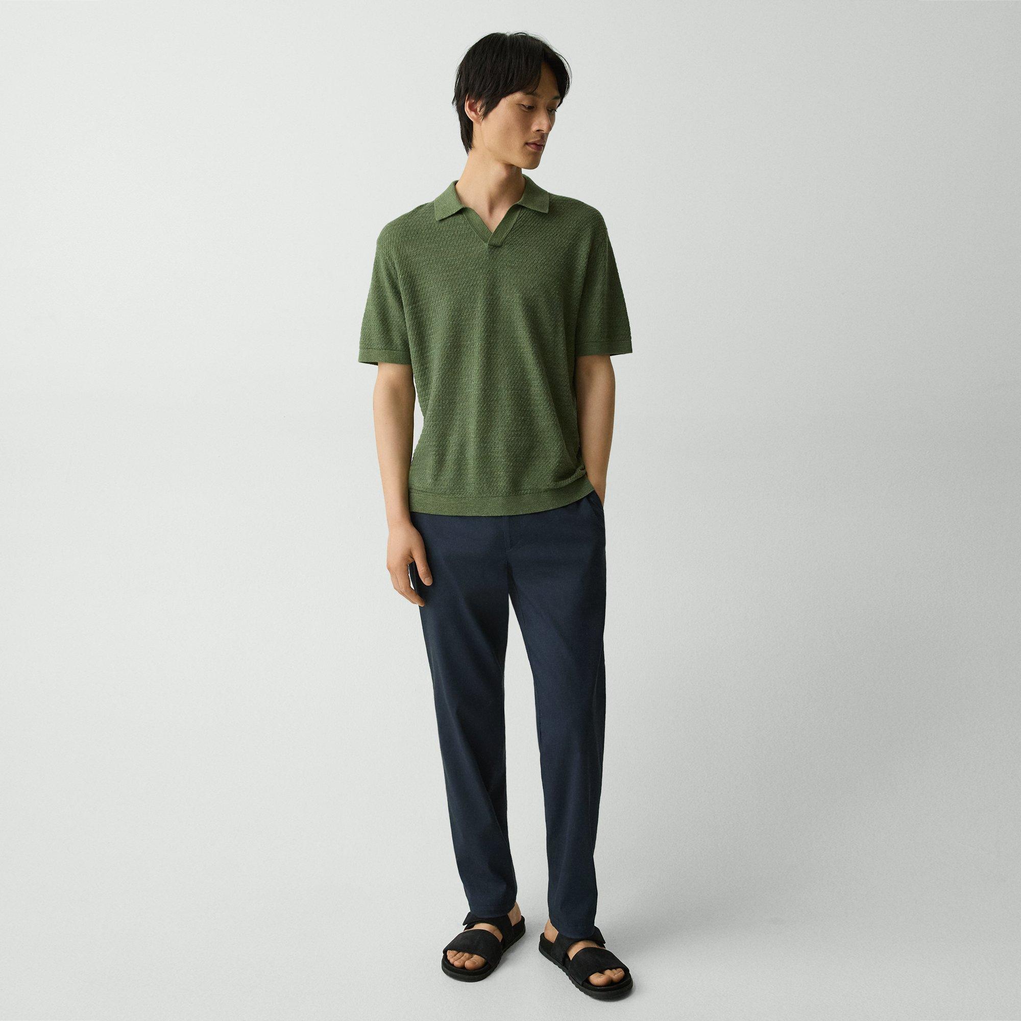 Brenan Polo Shirt in Pacific Linen
