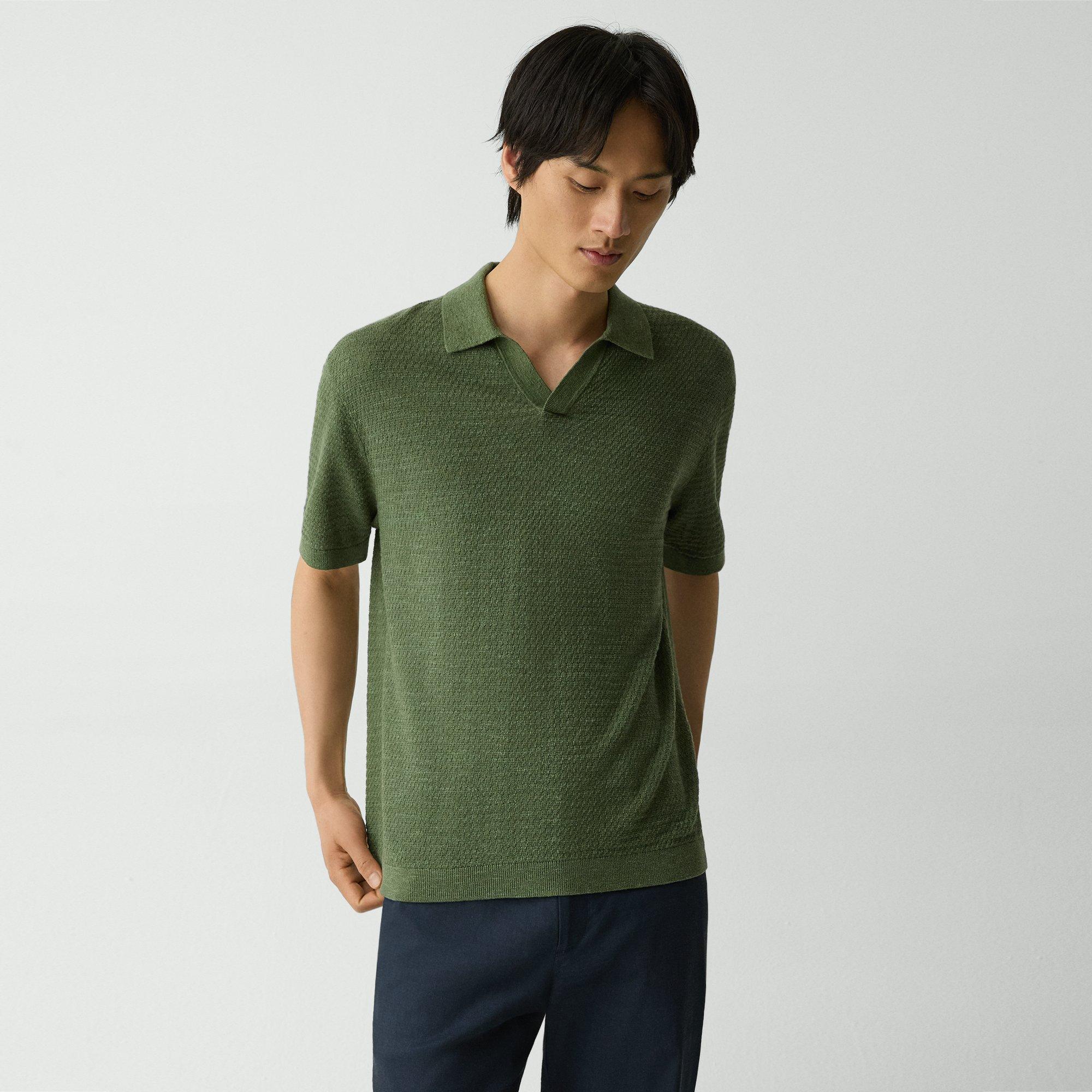 Brenan Polo Shirt in Pacific Linen