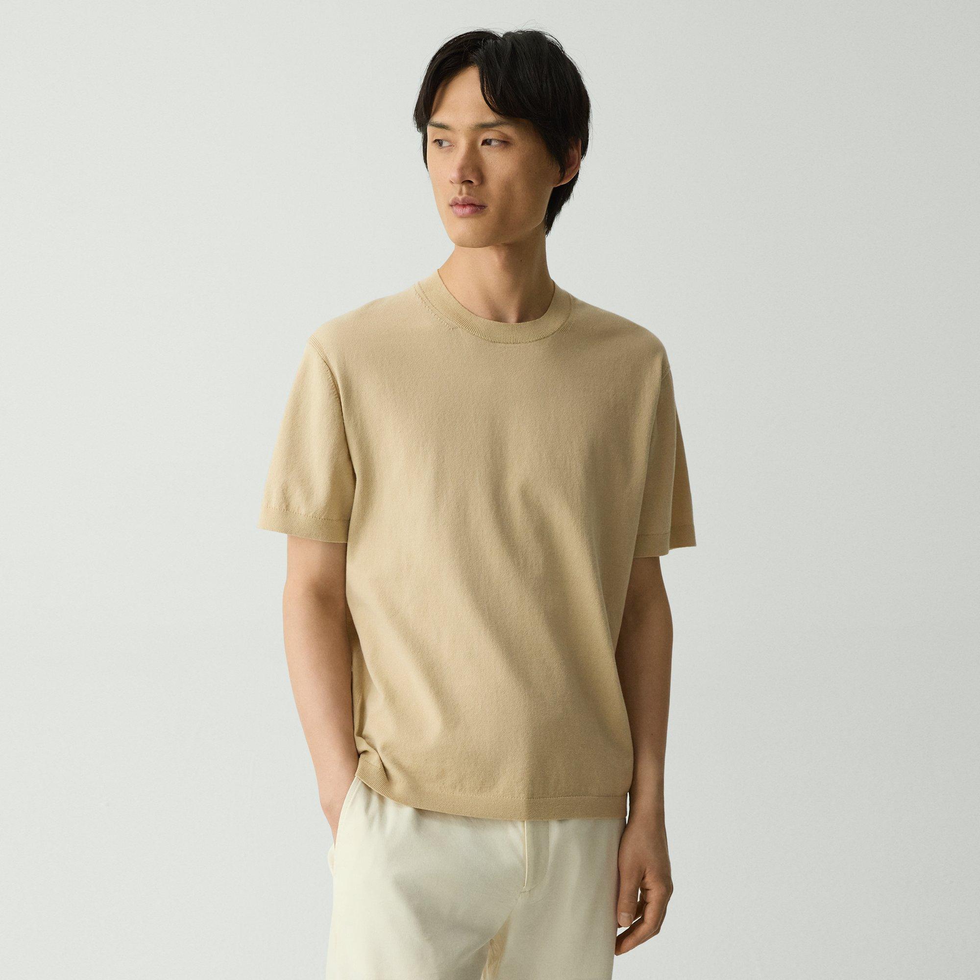 Relaxed Crewneck Tee in Cotton Light Twist