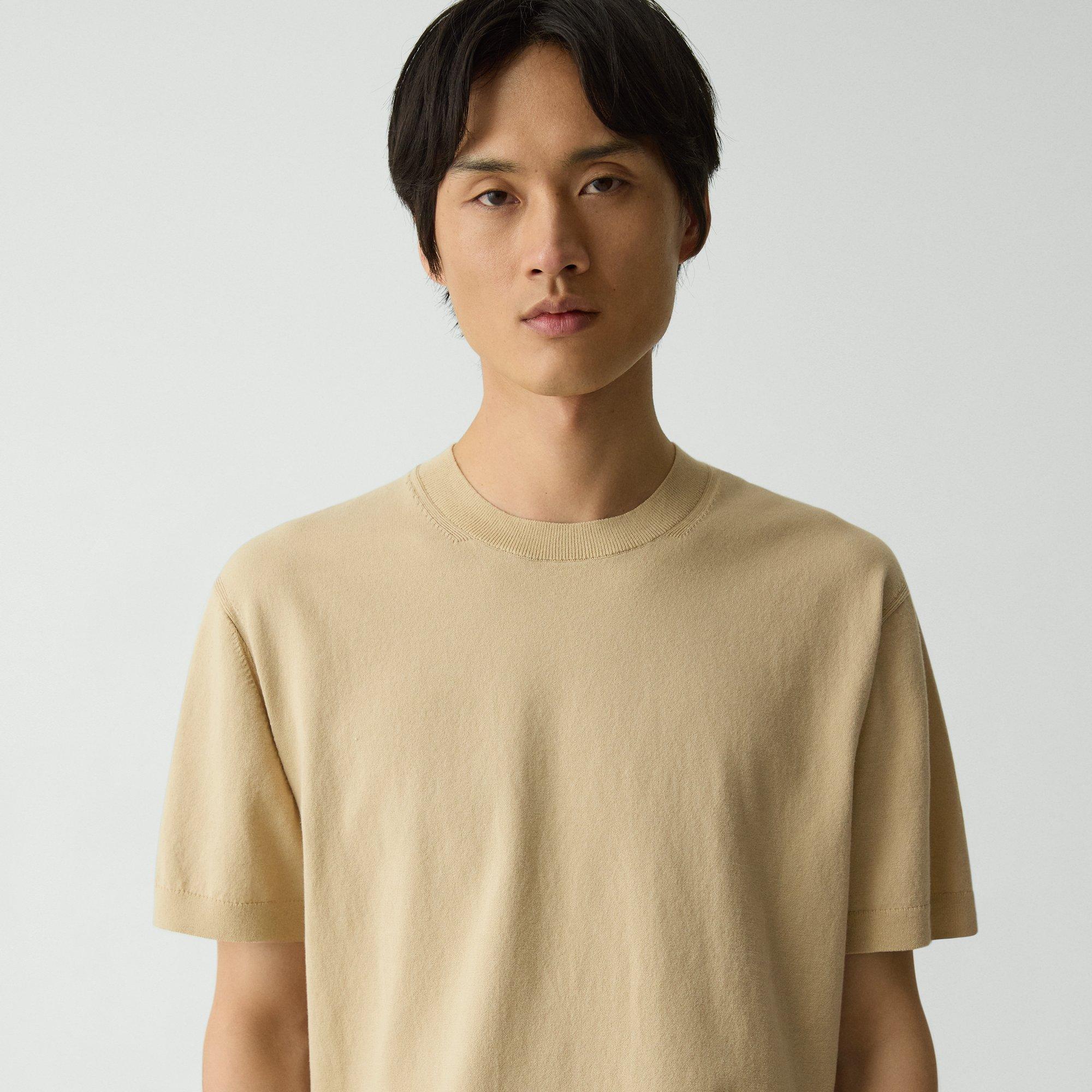 Relaxed Crewneck Tee in Cotton Light Twist