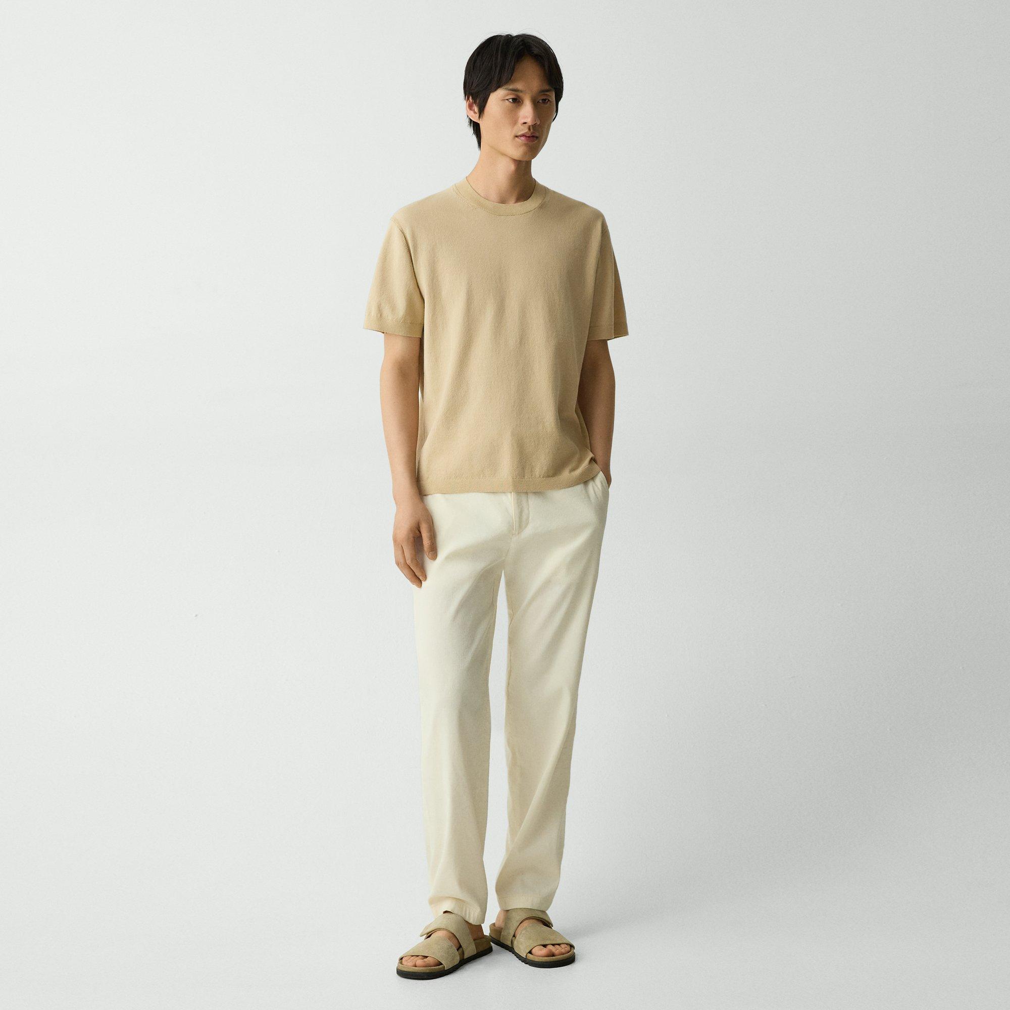 Relaxed Crewneck Tee in Cotton Light Twist