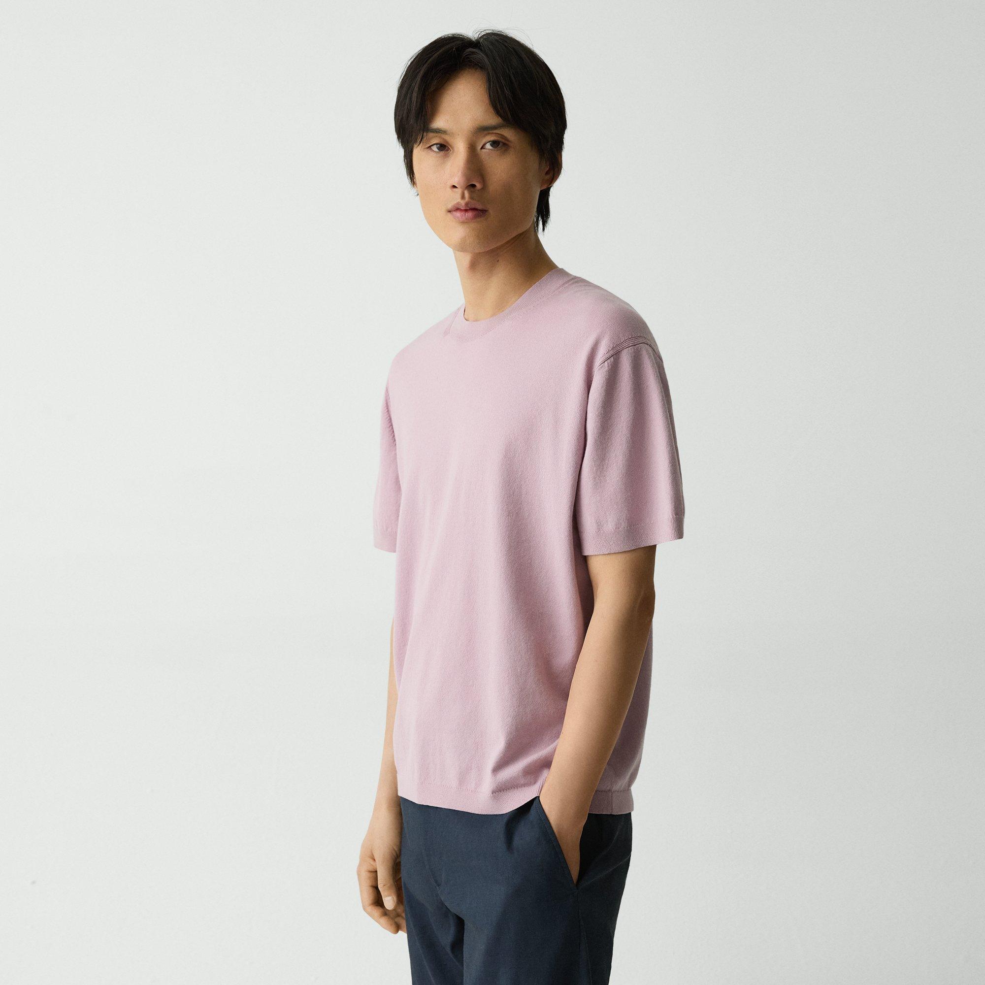 Relaxed Crewneck Tee in Cotton Light Twist