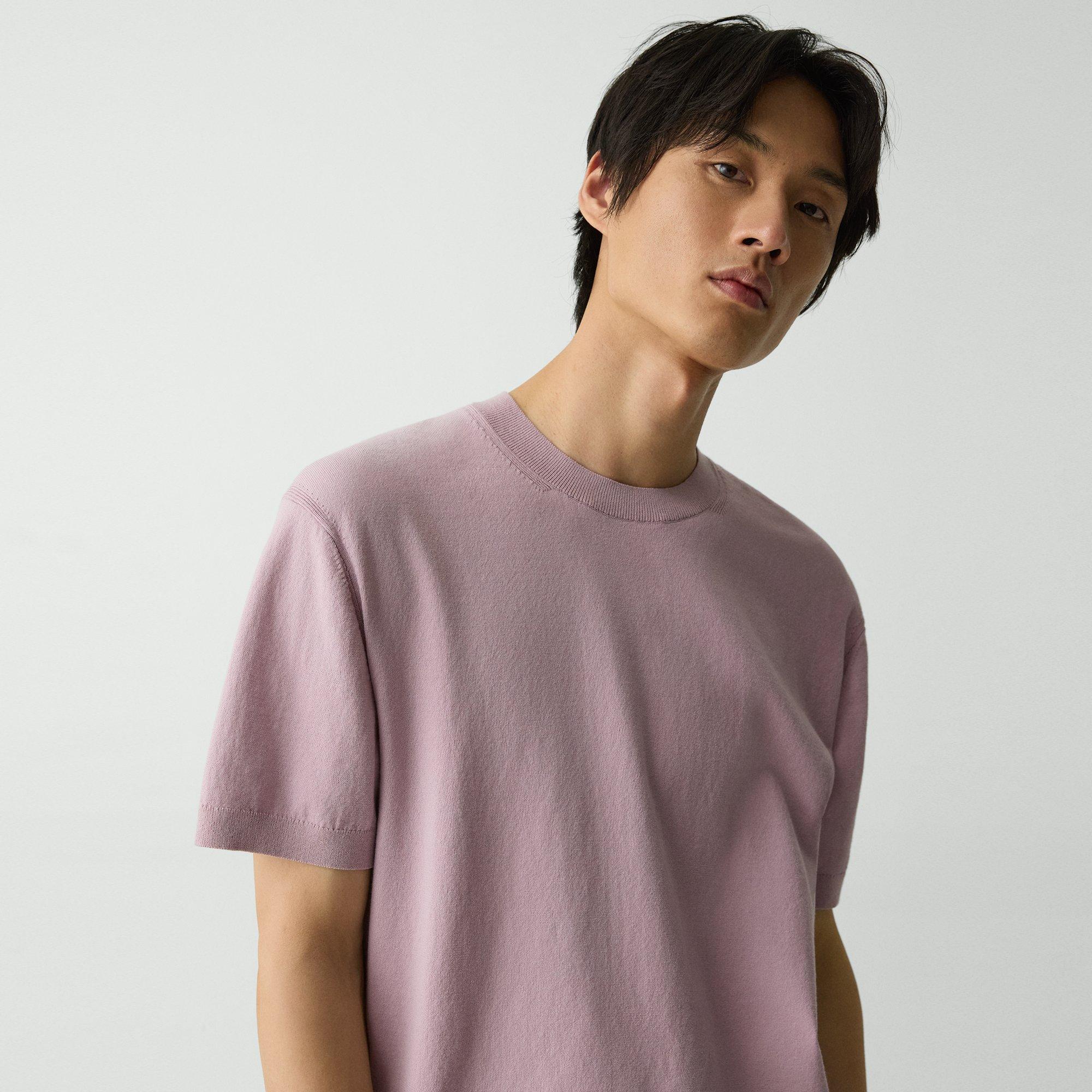 Relaxed Crewneck Tee in Cotton Light Twist