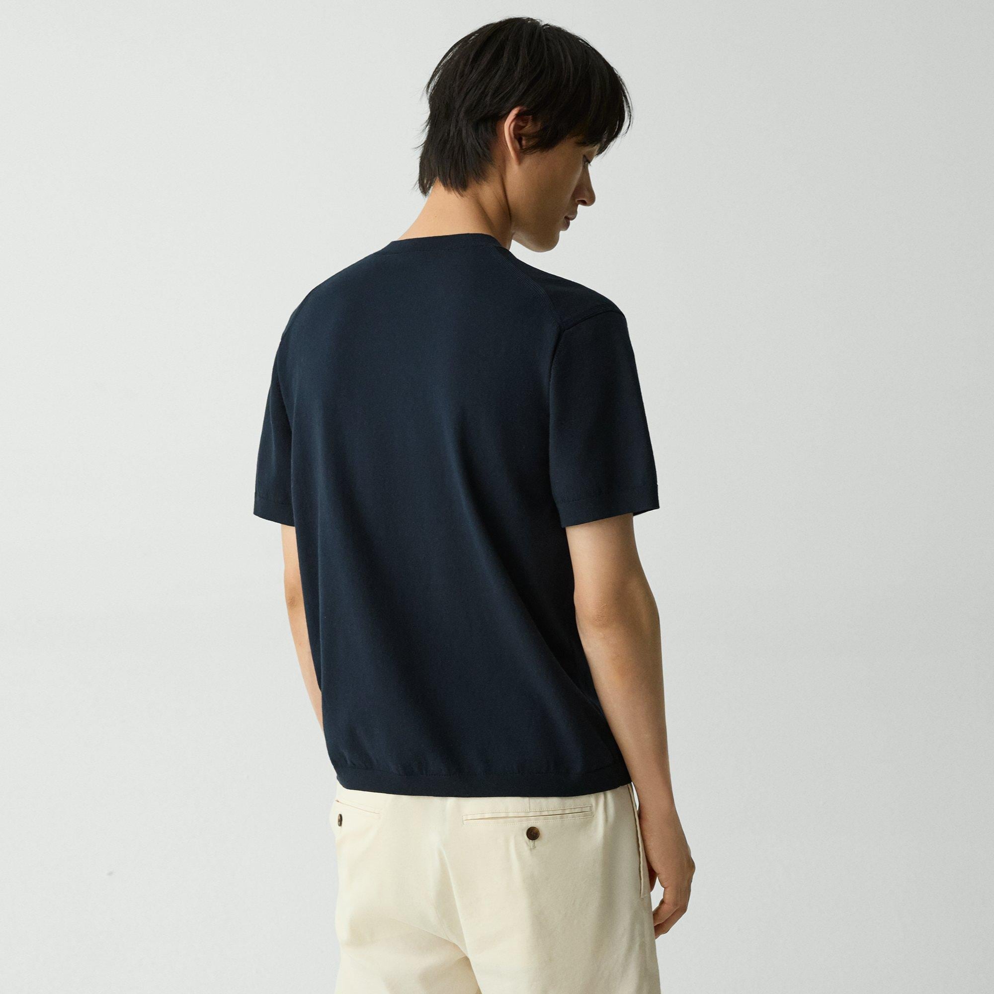 Relaxed Crewneck Tee in Cotton Light Twist