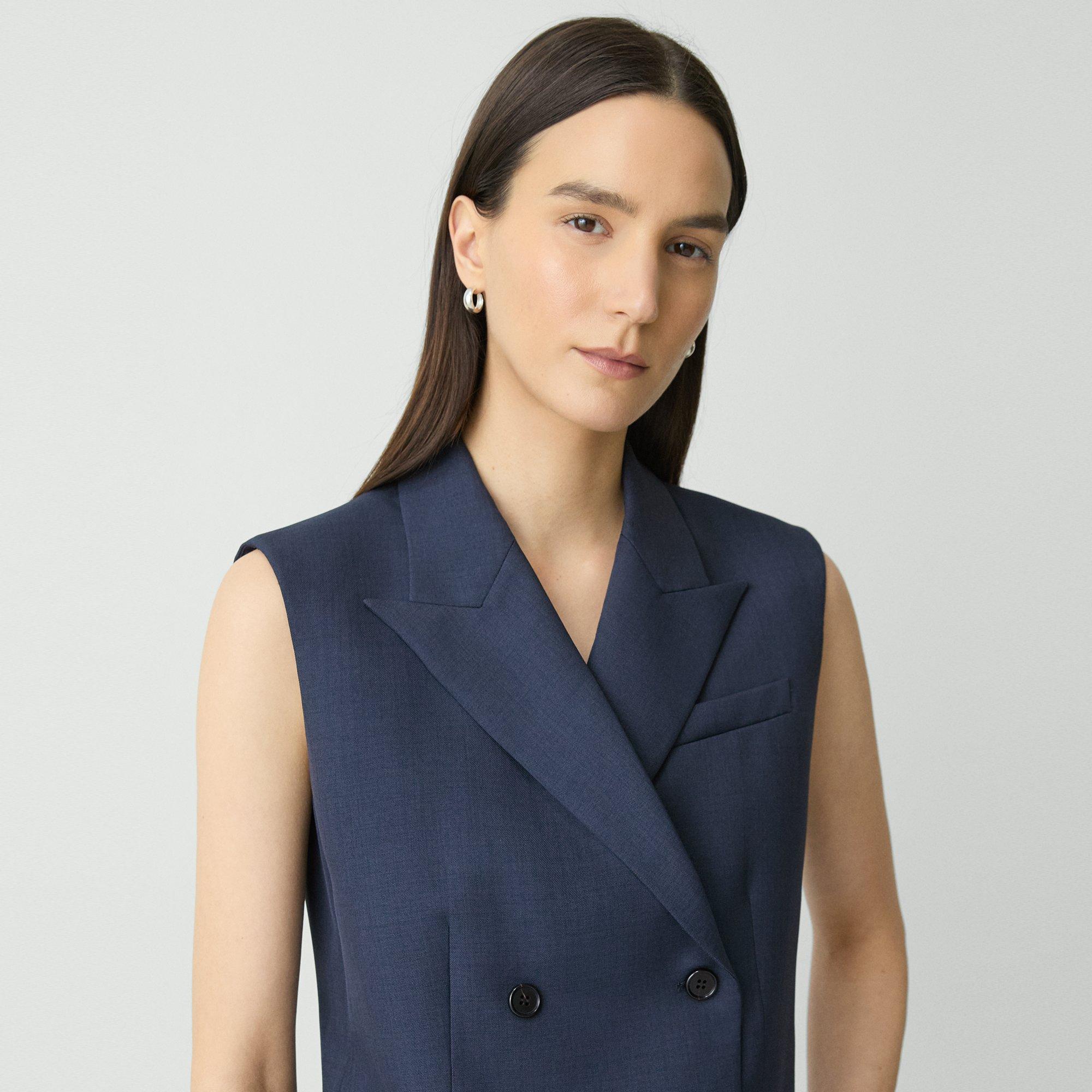 Double-Breasted Vest in City Twill