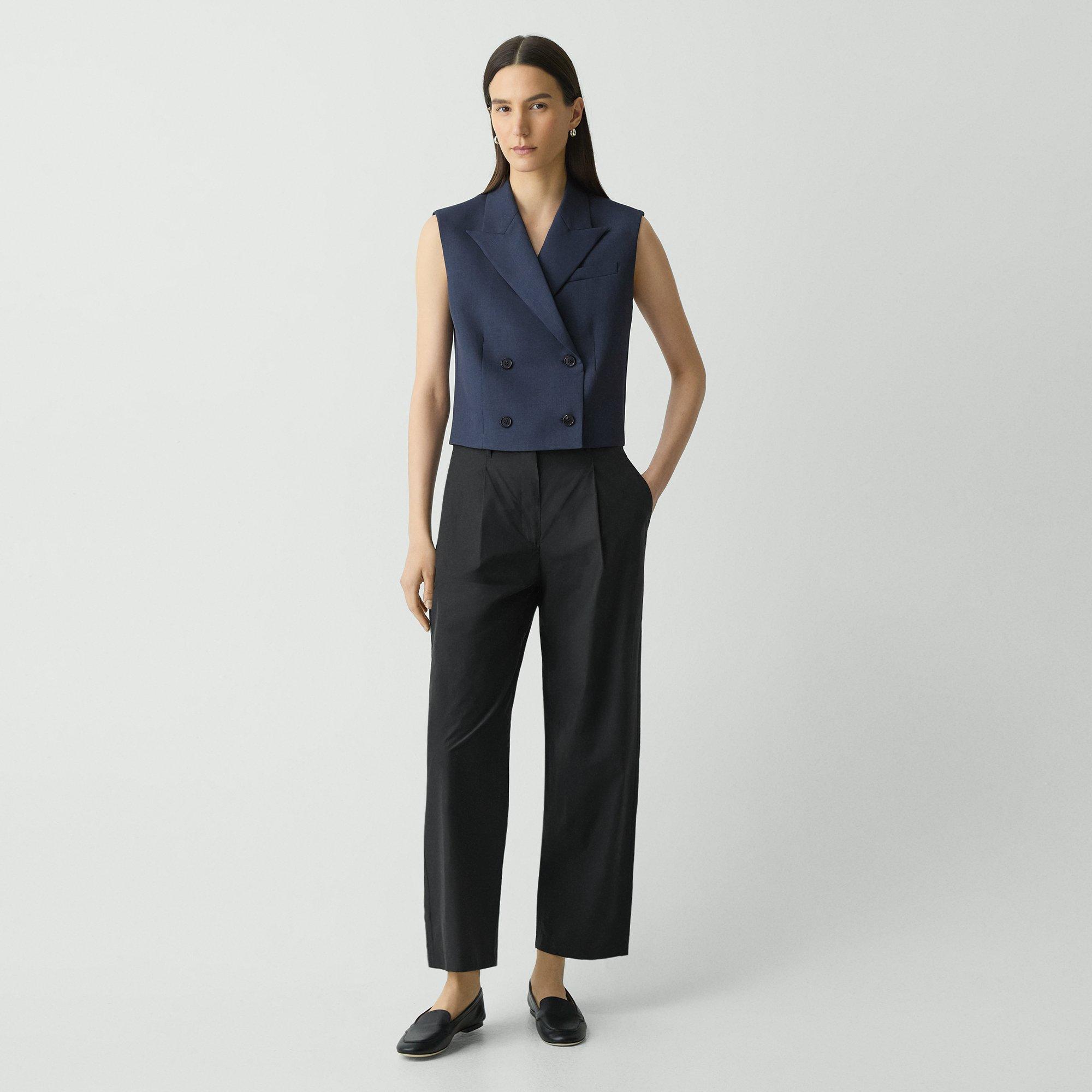 Double-Breasted Vest in City Twill