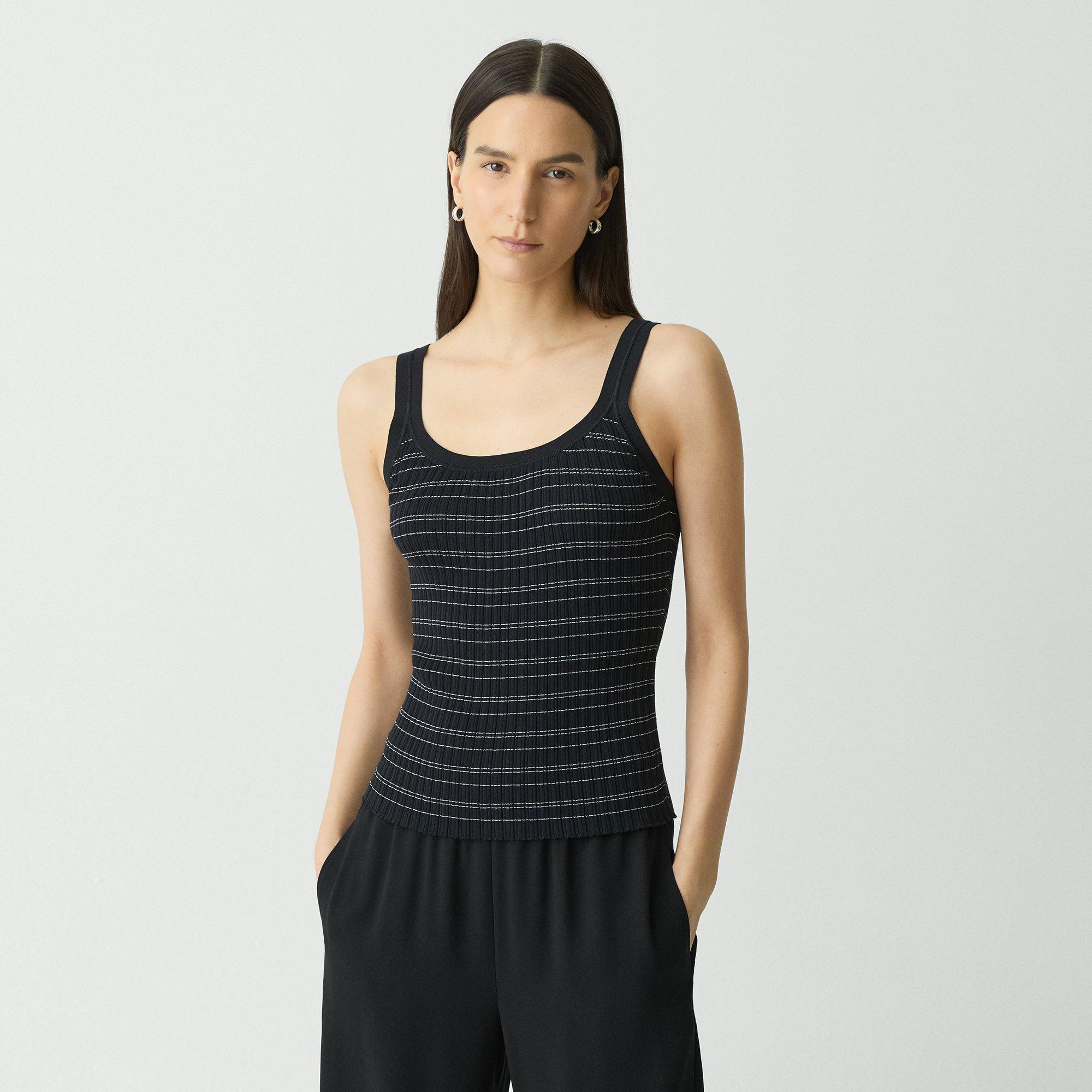 Striped Tank Top in Cotton-Blend