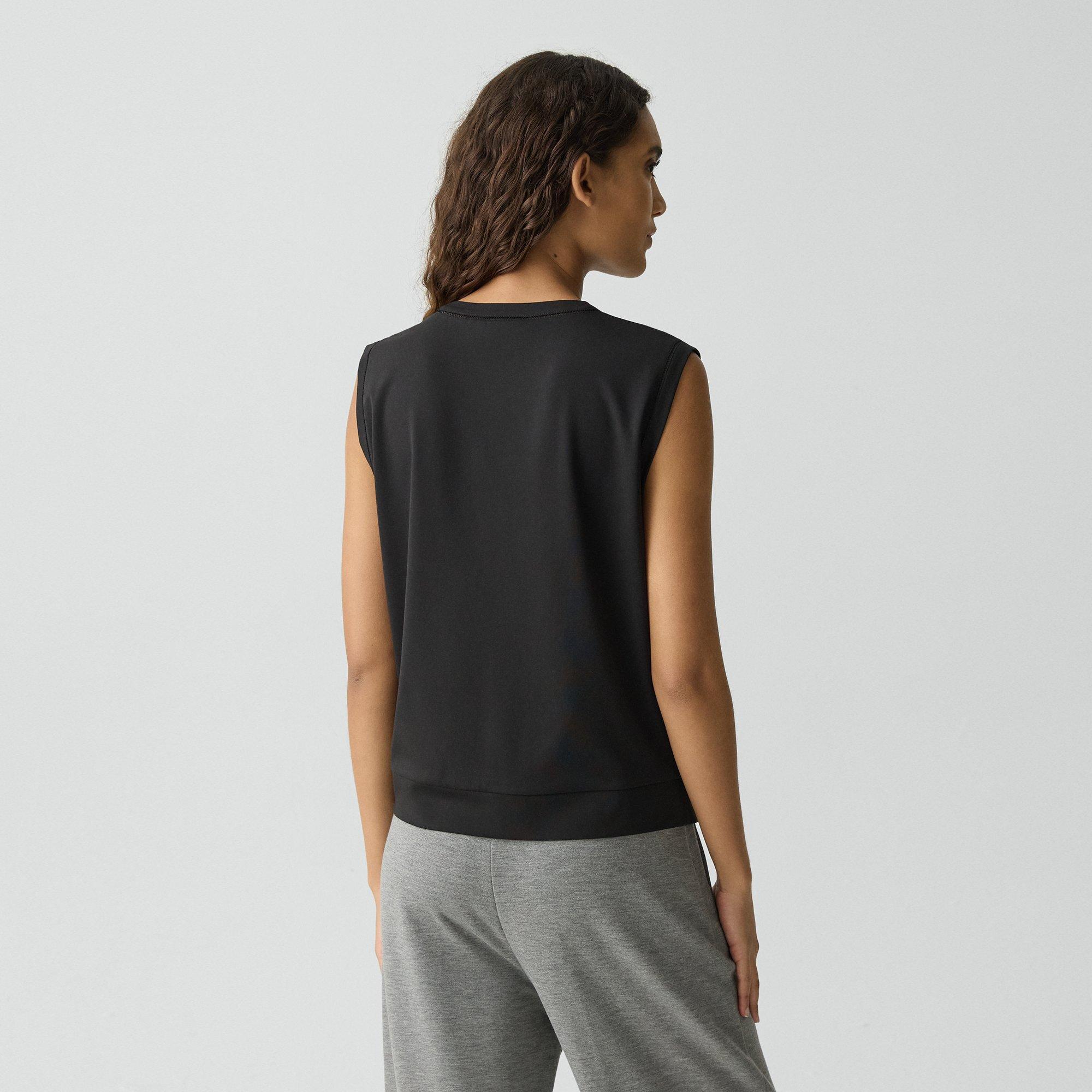 Cut-Off Tee in Interlock Knit