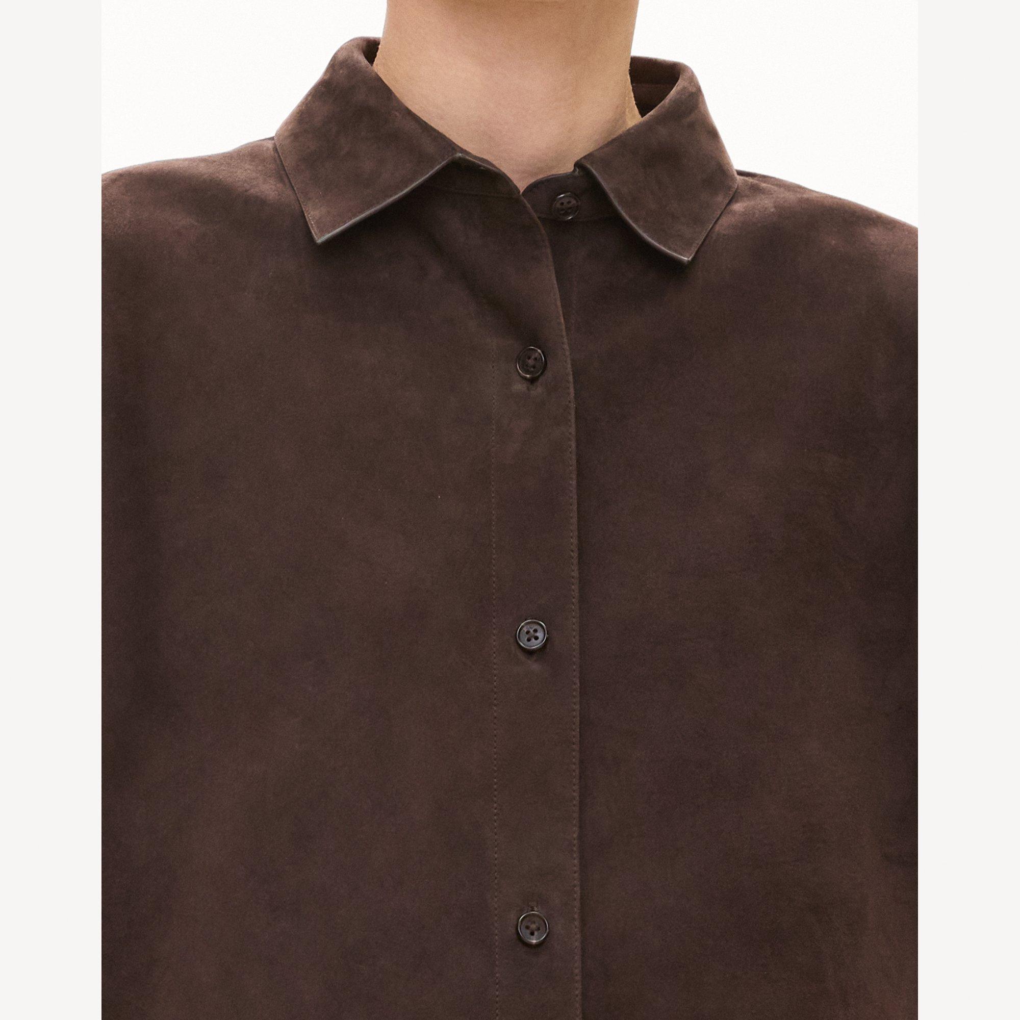 Classic Menswear Shirt in Suede