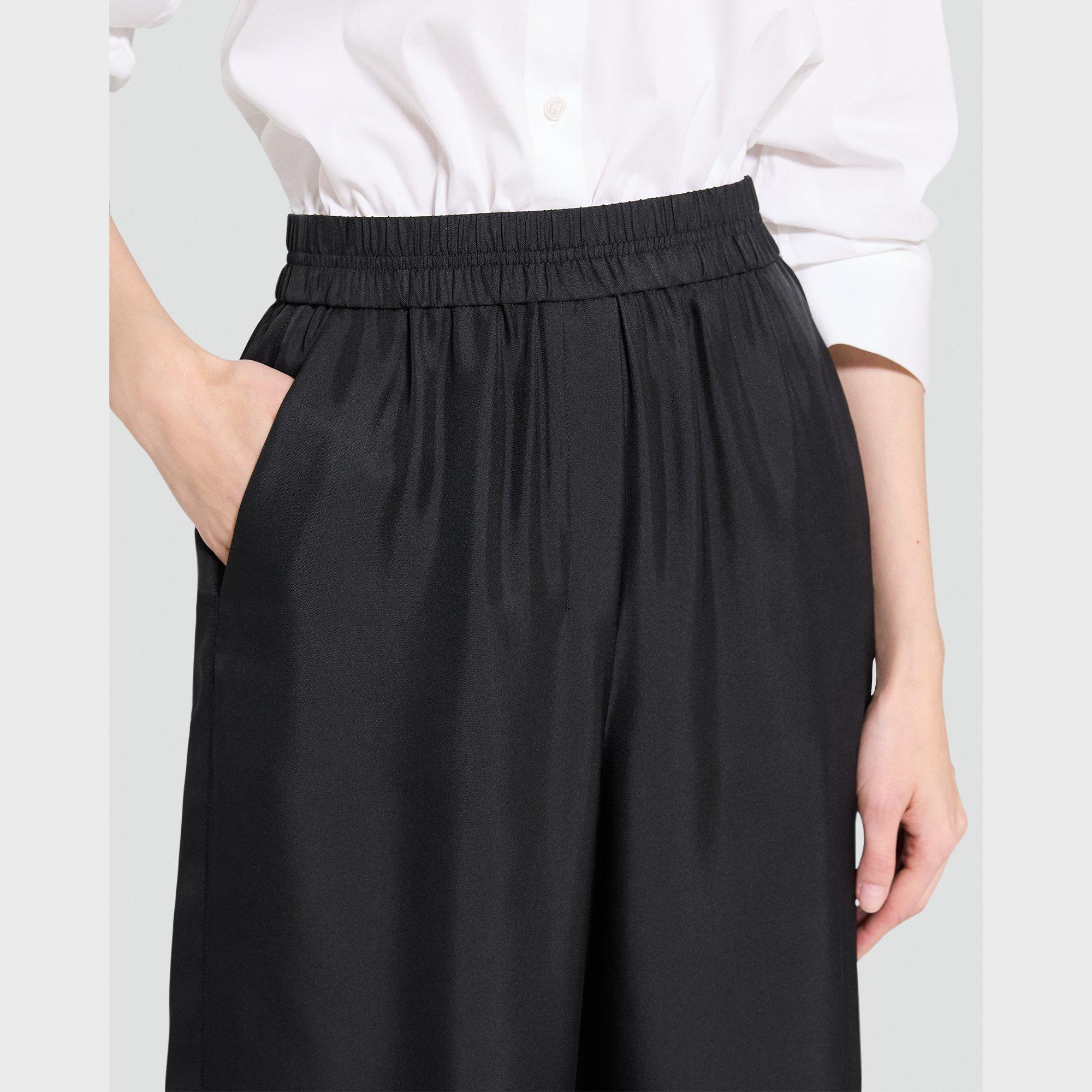 Pull-On Track Pant in Mod Silk Twill