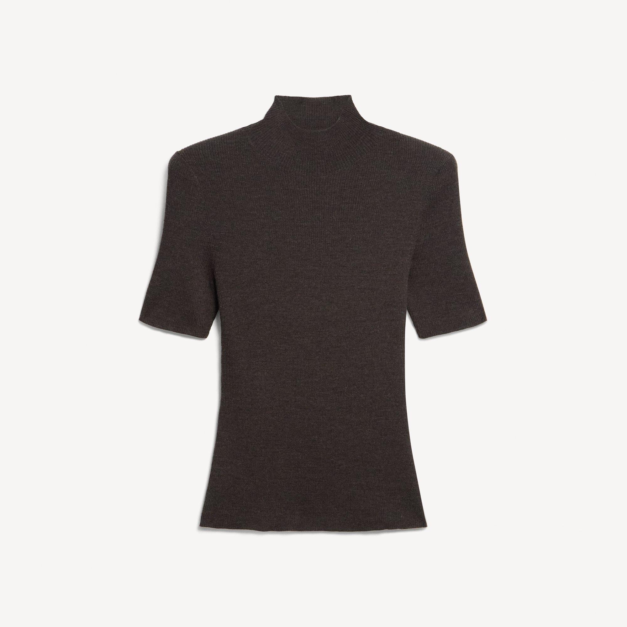 Leenda Mock Neck Sweater in Regal Wool