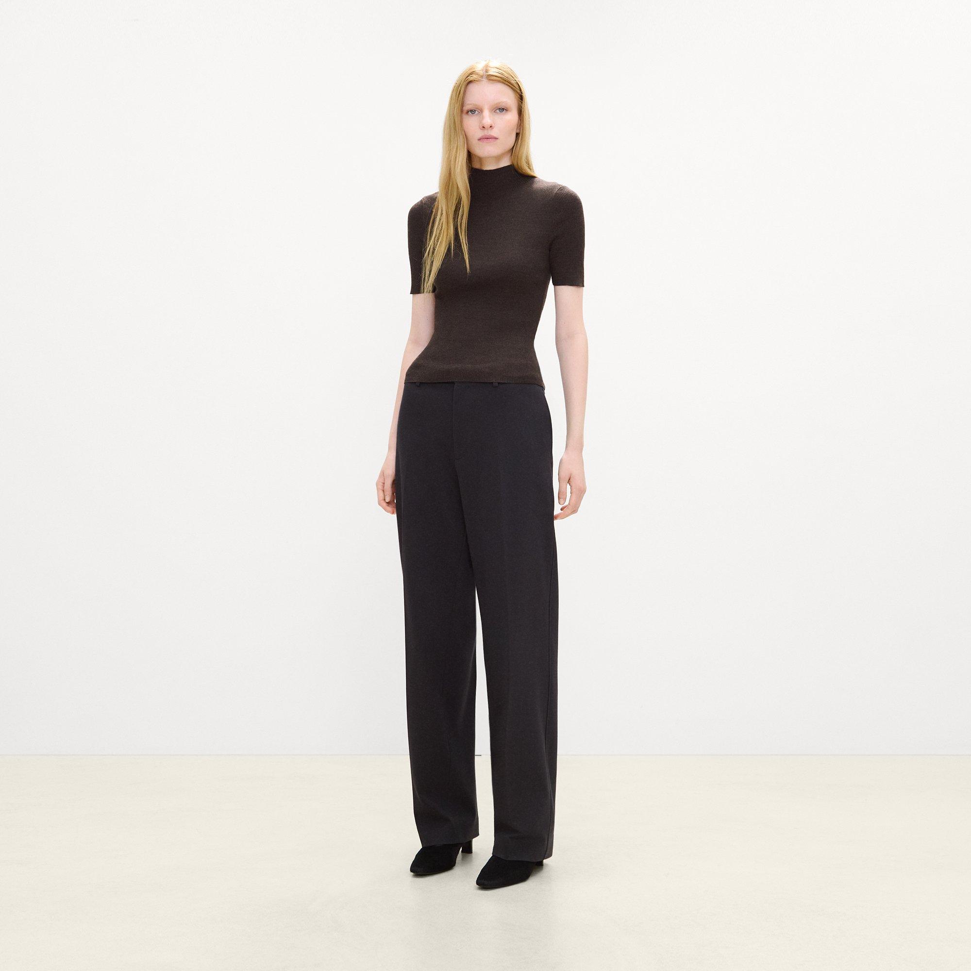 Leenda Mock Neck Sweater in Regal Wool