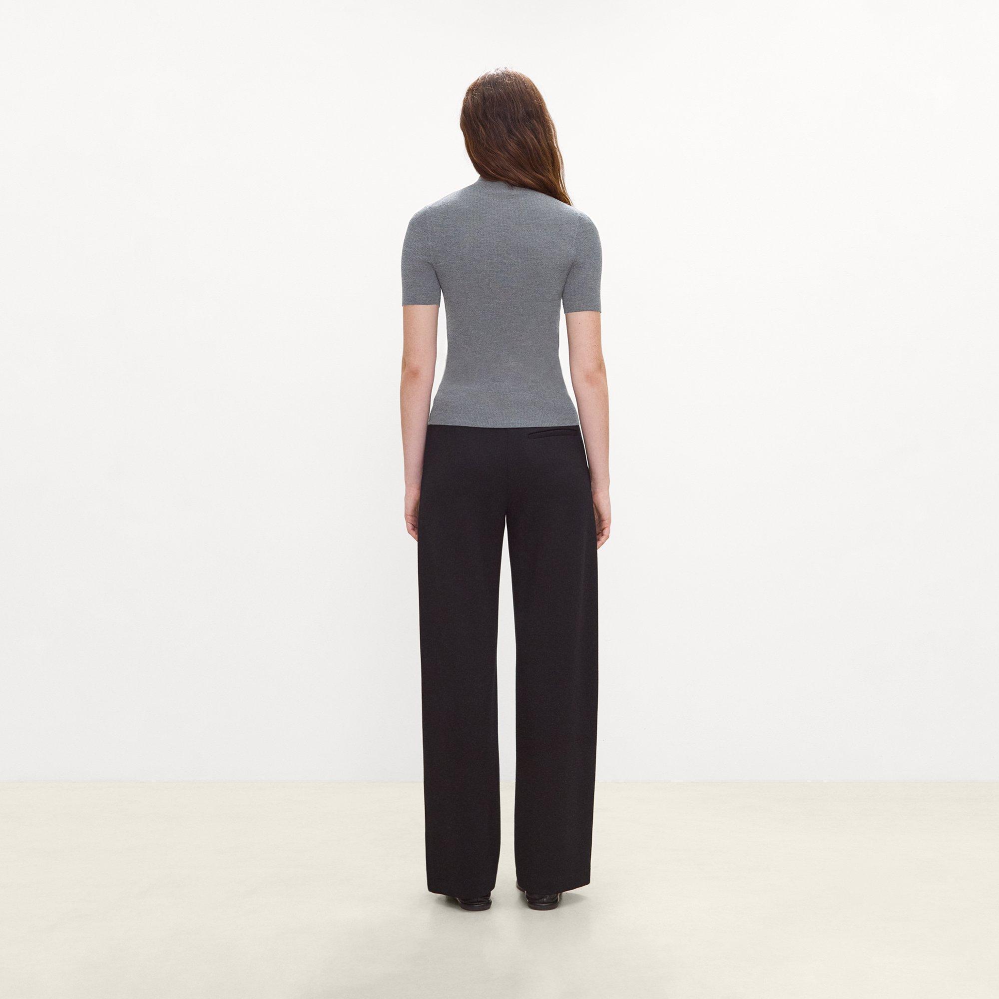 Leenda Mock Neck Sweater in Regal Wool