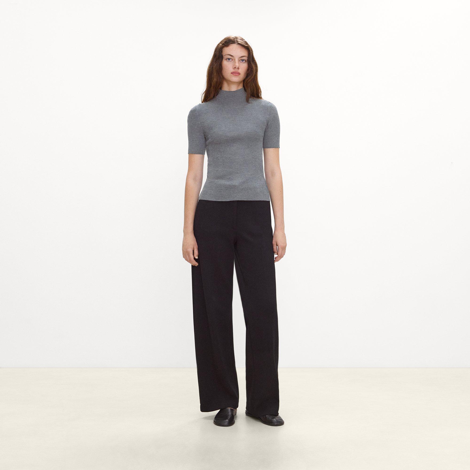 Leenda Mock Neck Sweater in Regal Wool