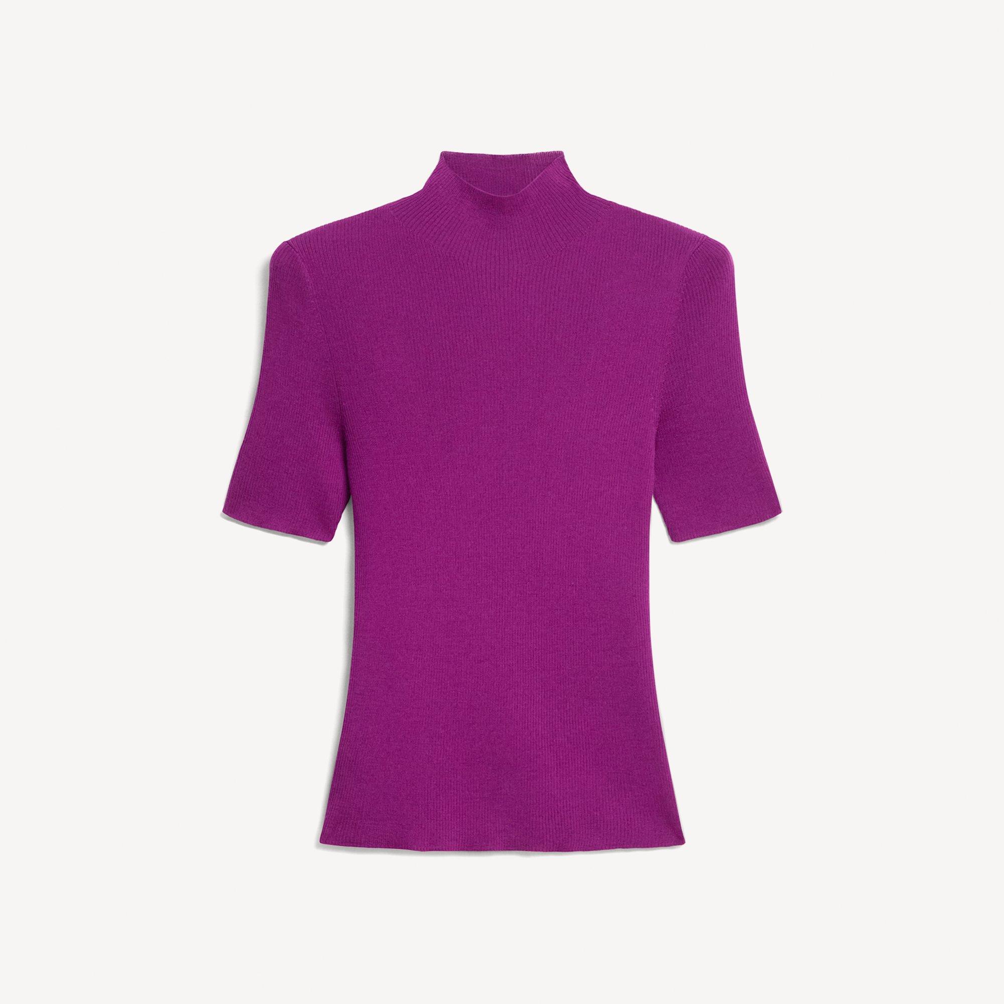 Leenda Mock Neck Sweater in Regal Wool