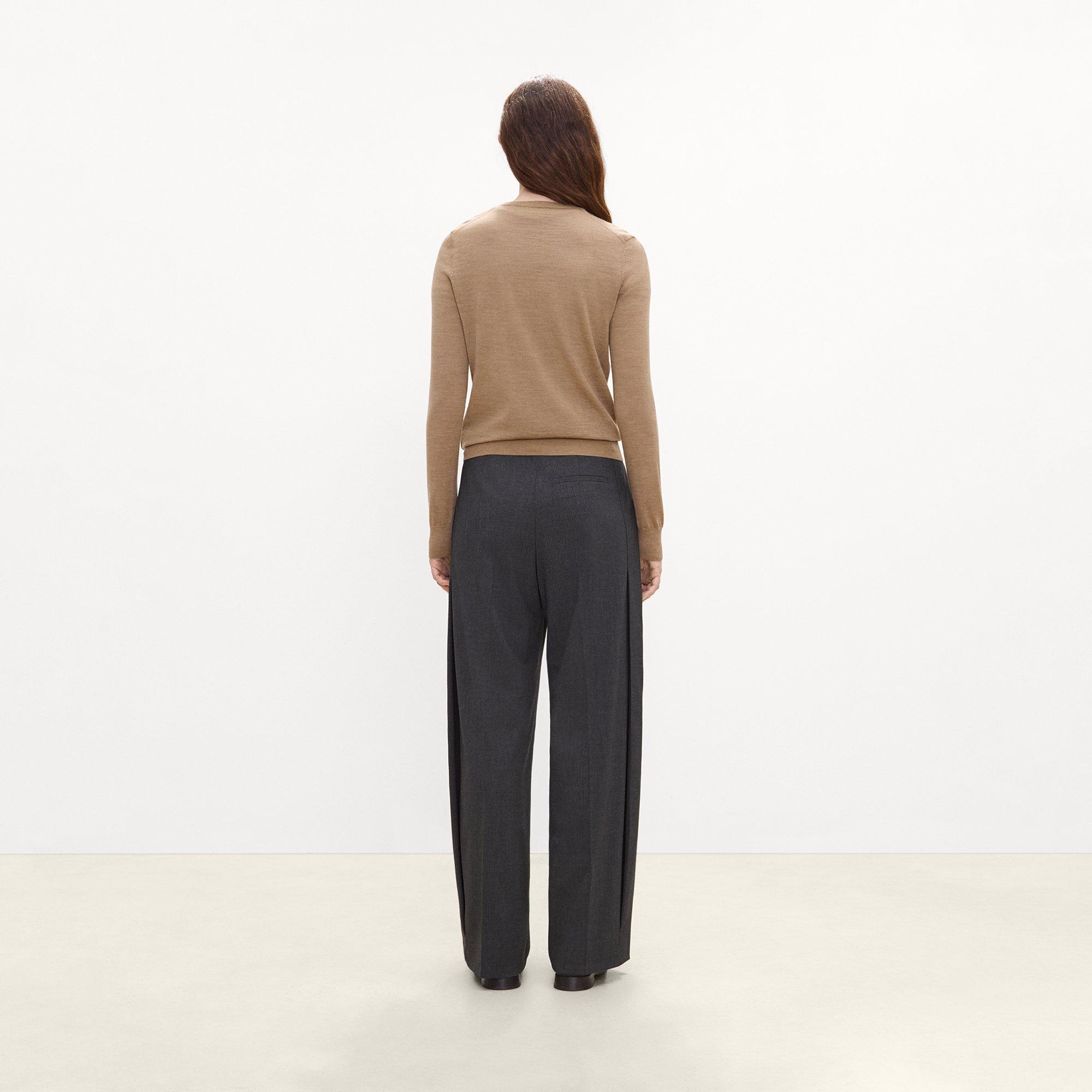 Leenda Mock Neck Sweater in Regal Wool
