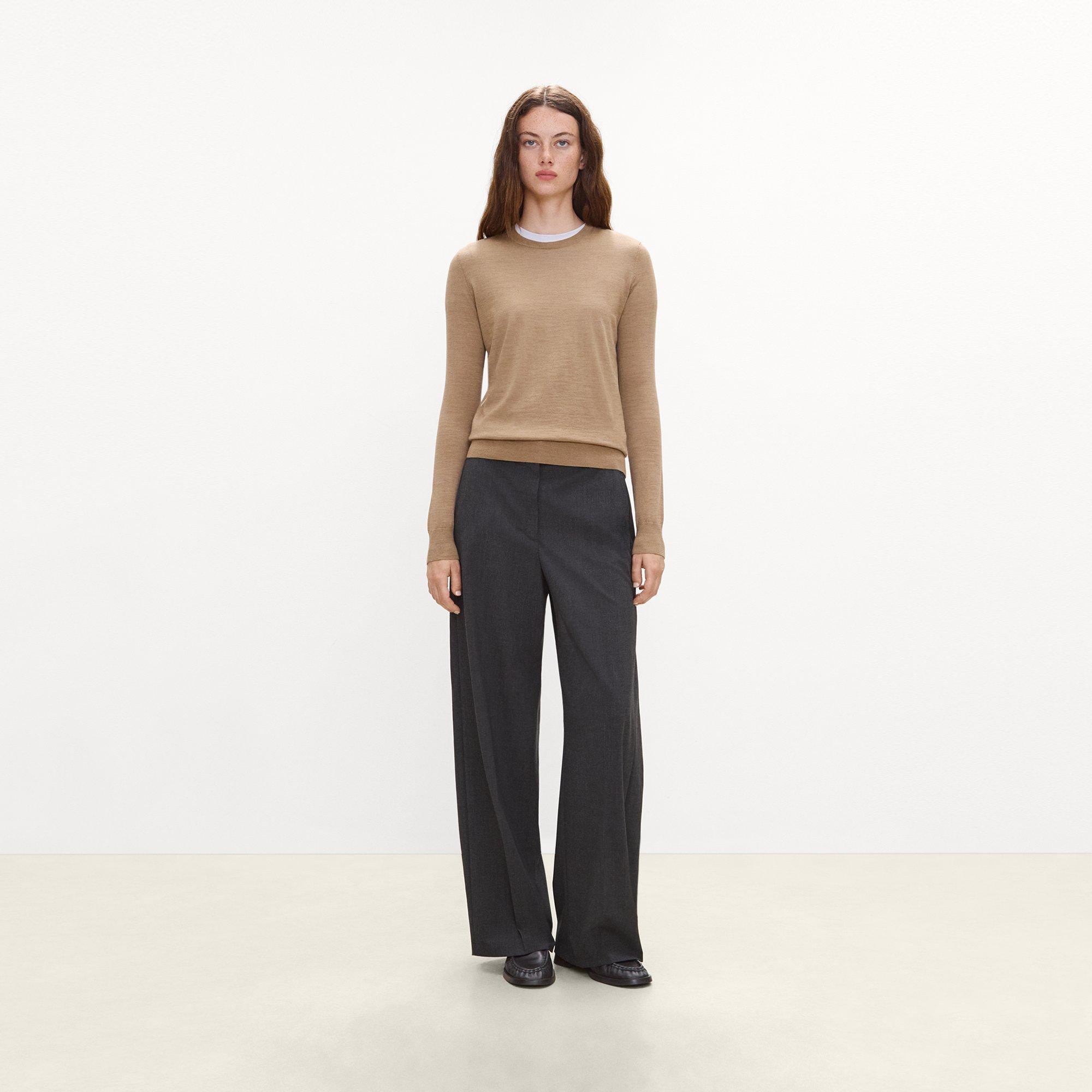 Leenda Mock Neck Sweater in Regal Wool