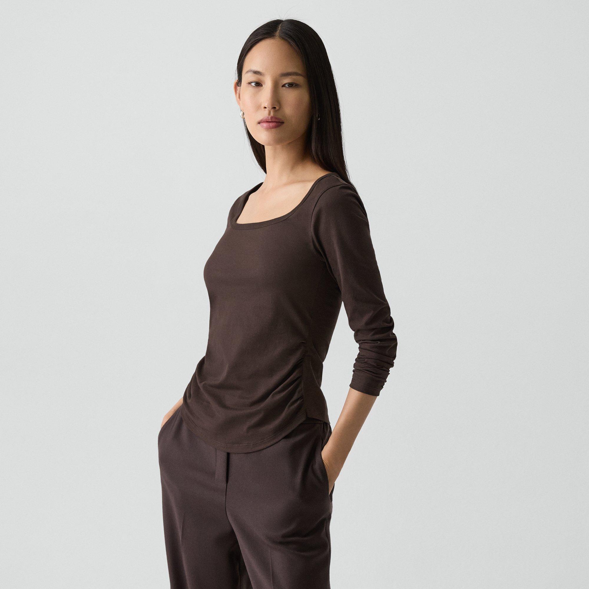 Square Neck Tee in Organic Cotton