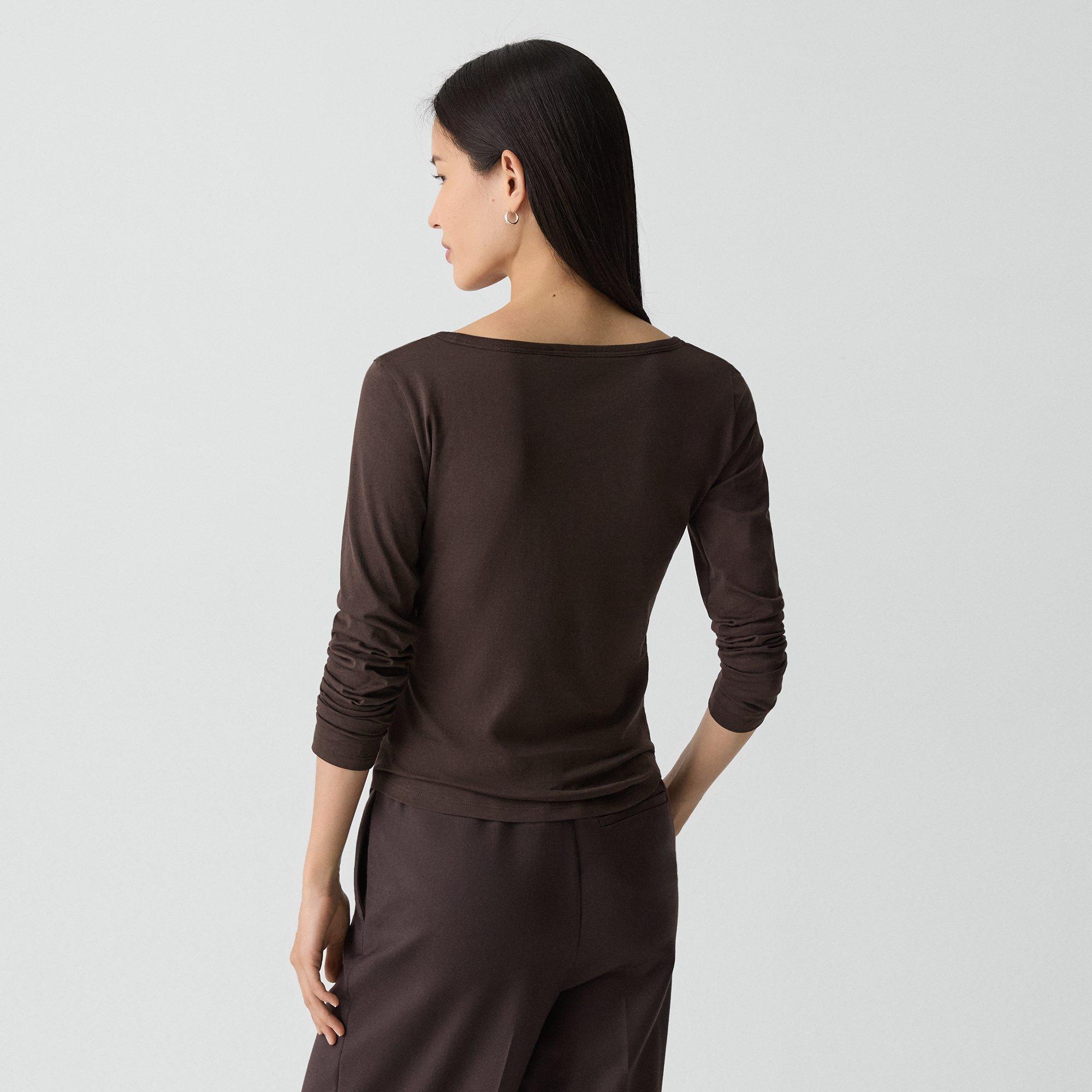 Square Neck Tee in Organic Cotton