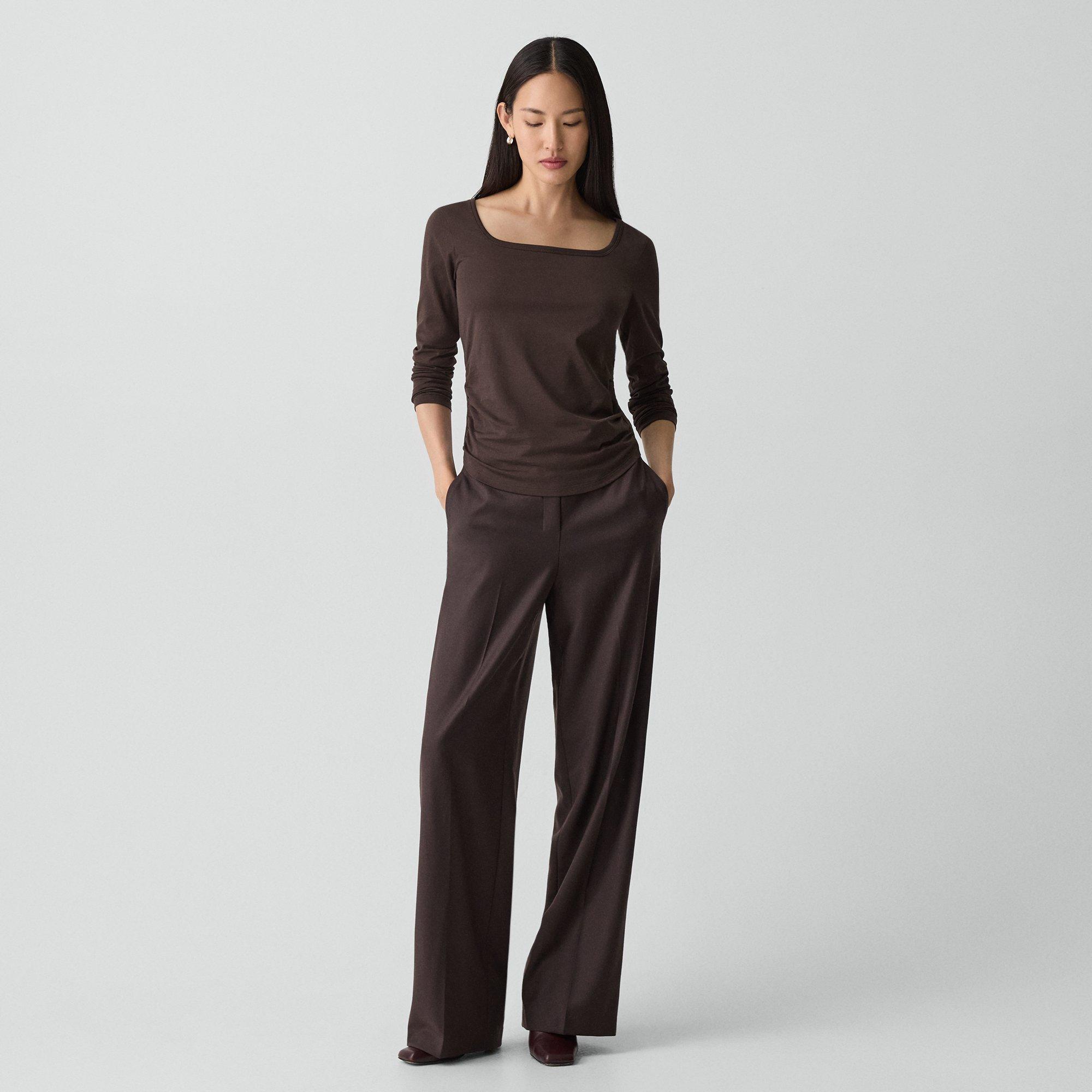 Square Neck Tee in Organic Cotton