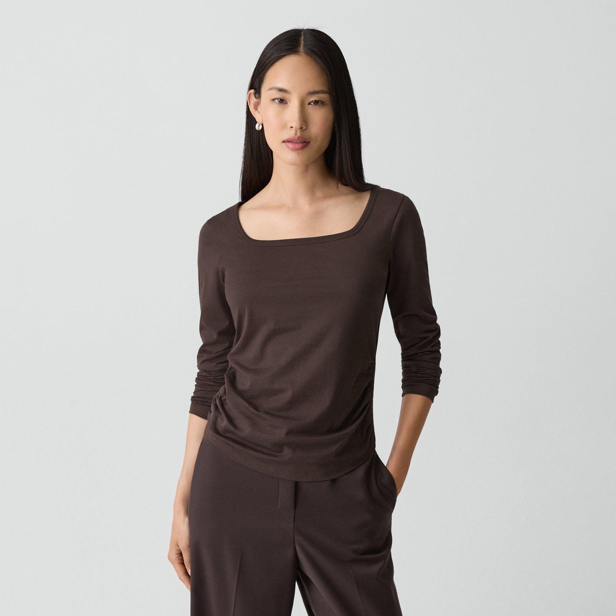 Square Neck Tee in Organic Cotton