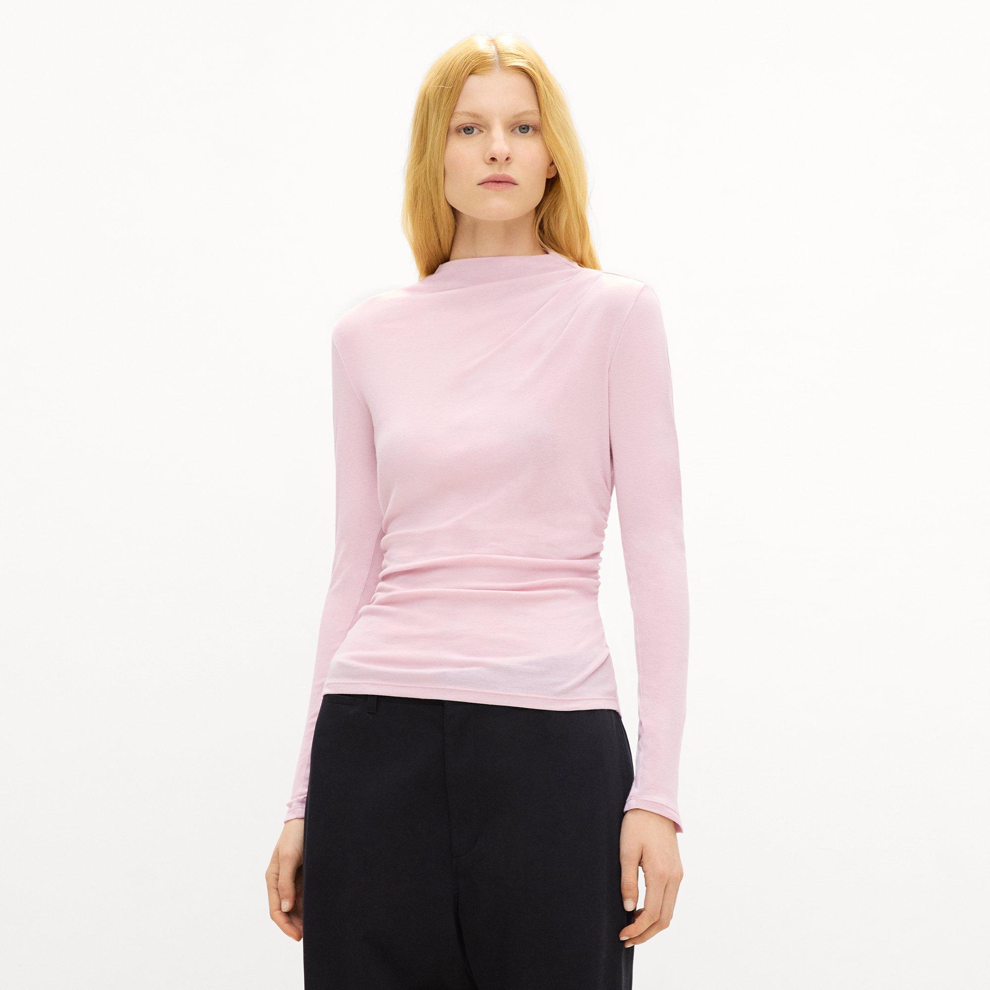Mock Neck Top in Soft Rib