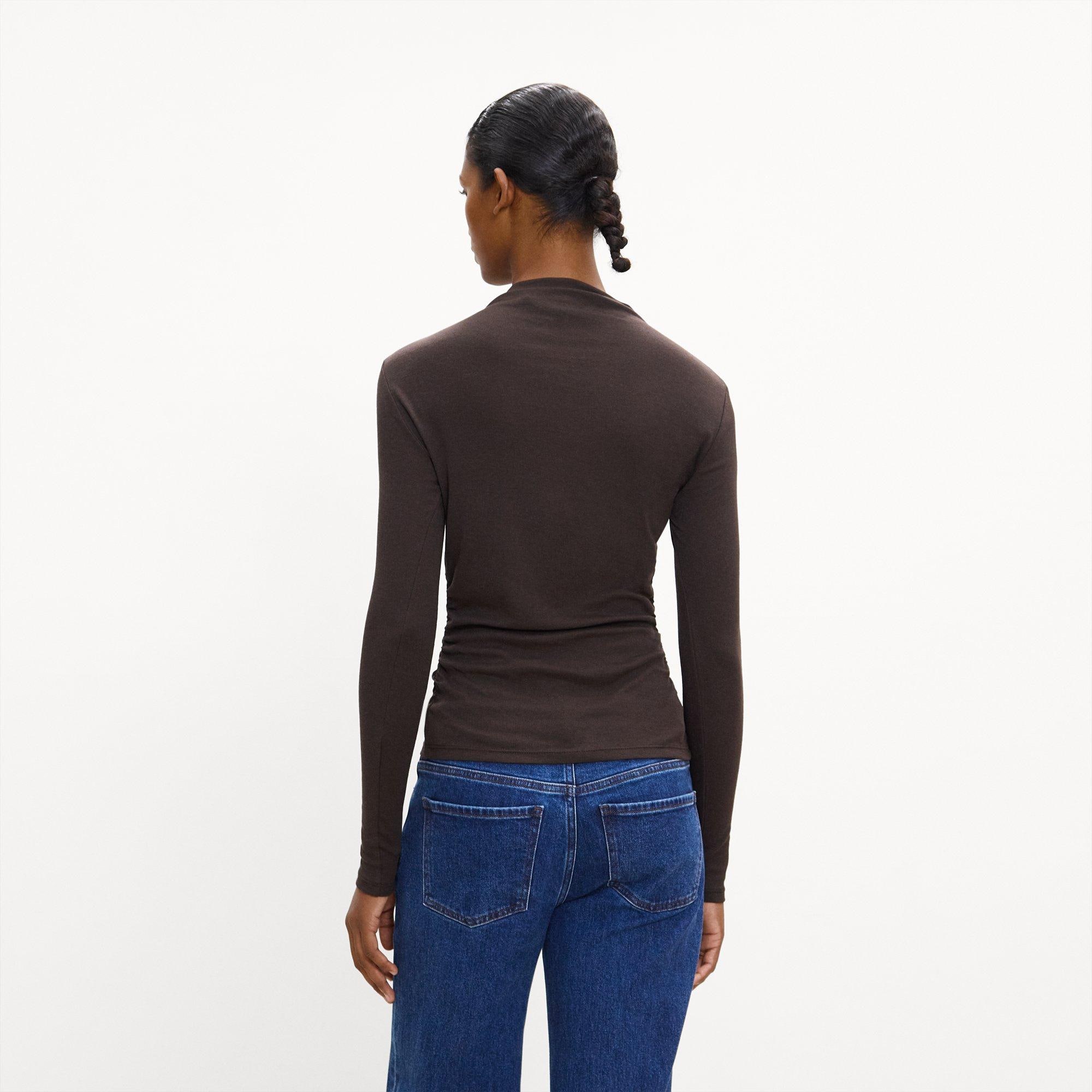 Mock Neck Top in Soft Rib