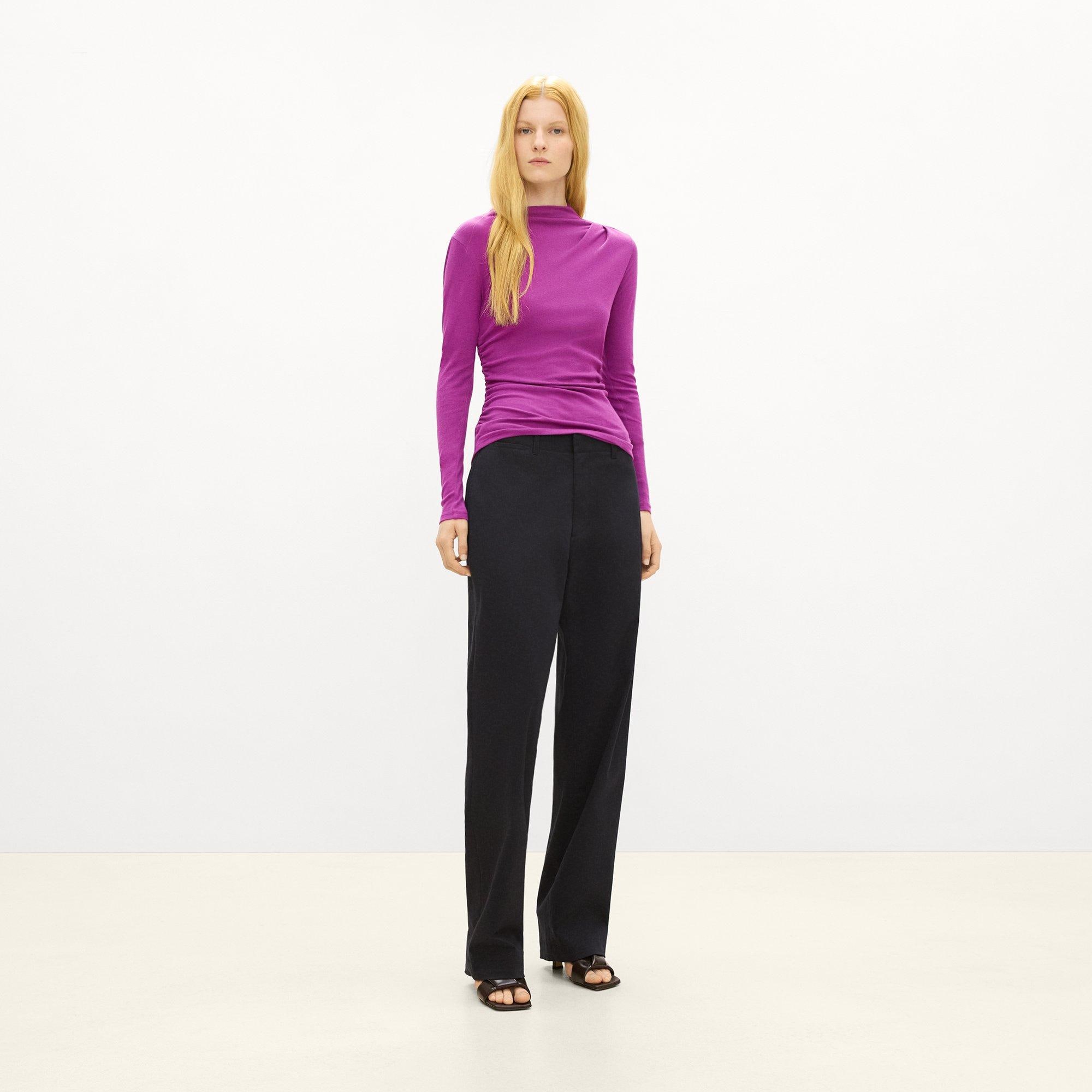 Mock Neck Top in Soft Rib